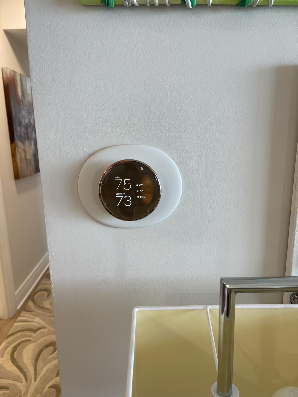 Google Nest Learning Thermostat (4th gen) + Nest Temperature Sensor (2nd gen) - Obsidian customer photo 2
