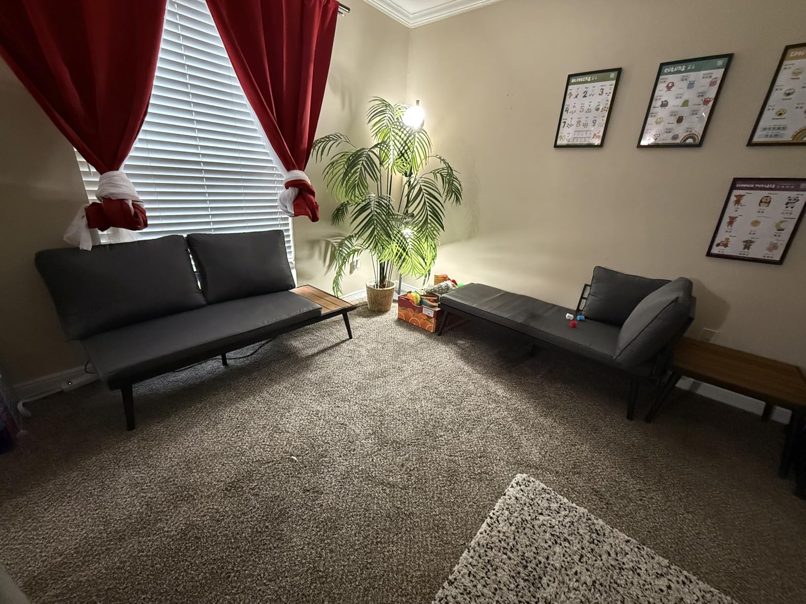 Devoko Outdoor Sectional Furniture Patio Sectional Sofa with Acacia Wood Table, Patio L-Shaped Conversation Set with All-Weather Cushion for Patio,Garden,Backyard(Gray) Customer Review Devoko Outdoor Sectional Furniture Patio Sectional Sofa with Acacia Wood Table, Patio L-Shaped Conversation Set with All-Weather Cushion for Patio,Garden,Backyard(Gray) - Customer Photo 2