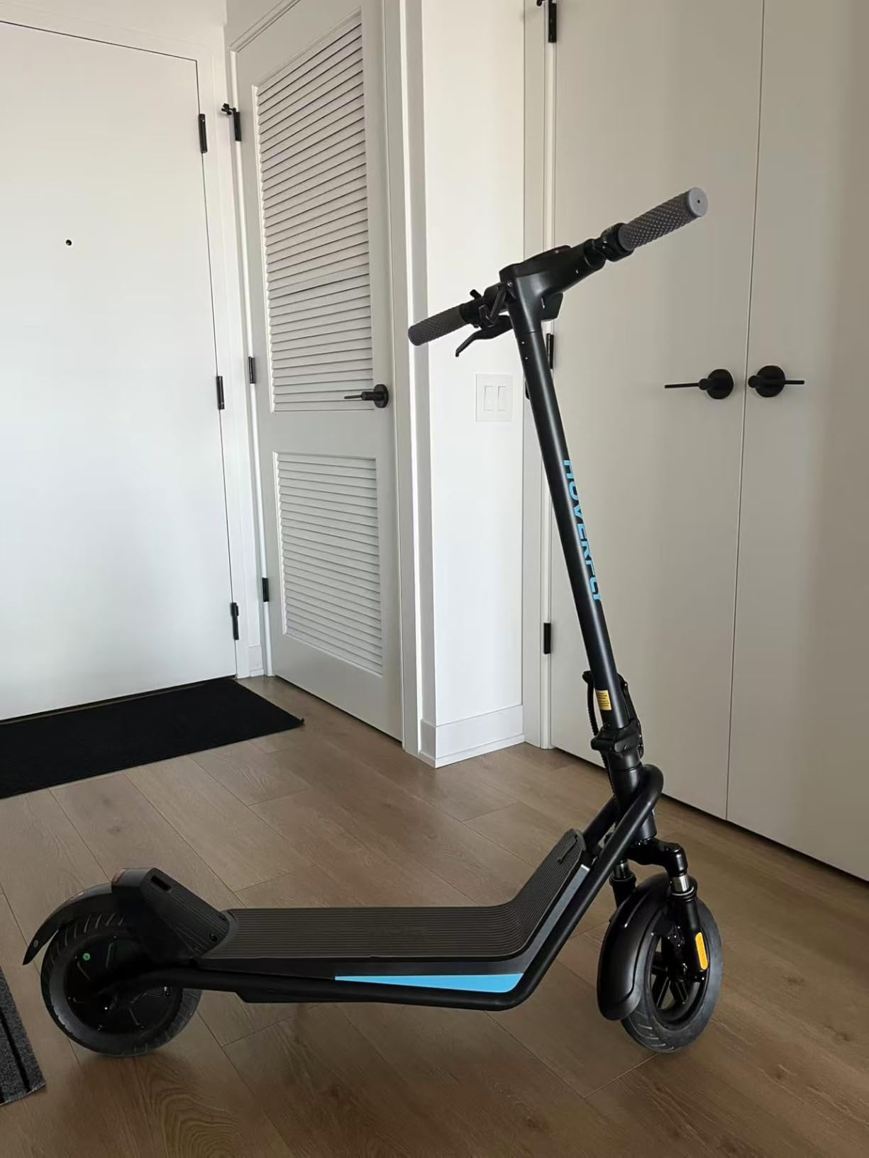 Hoverfly X3/X5 Electric Scooter for Adults, 18/25 Mile Range, 20Mph Top Speed, 500W Motor, 10'' Solid Tire, with Double Suppression Electric Code Lock Walk Assist Mode, Foldable Commuting E Scooter - Customer Photo 1