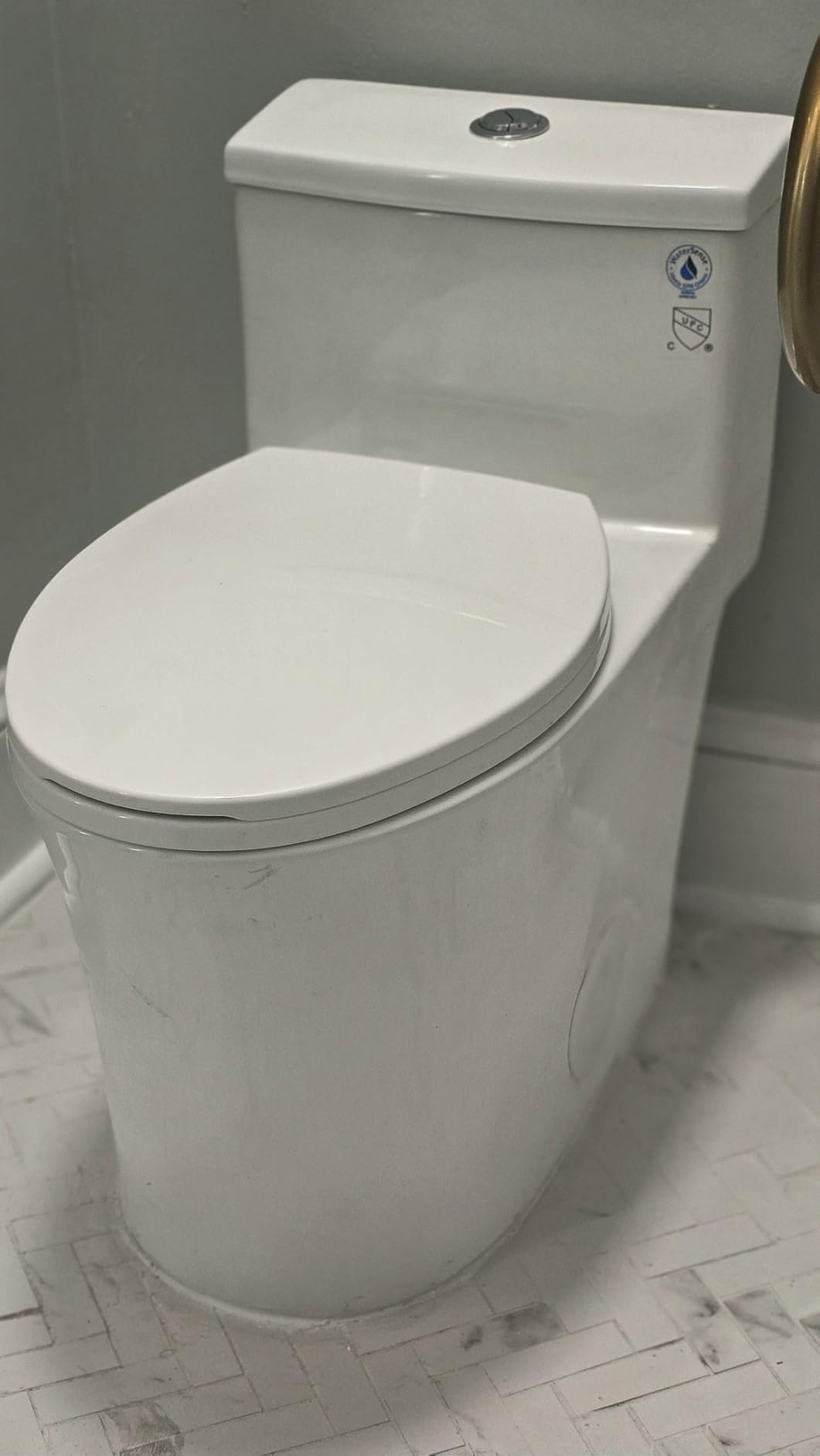 HOROW T0338WBC Elongated One Piece Toilet Bisque, ADA Toilet 17.3 HOROW T0338WBC Elongated One Piece Toilet Bisque, ADA Toilet 17.3