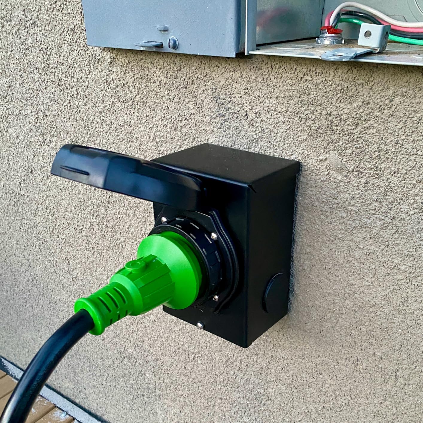 RVGUARD Emergency Power Combo Kit, 75 Foot 30 Amp Generator Cord and Power Inlet Box - Customer Photo 1
