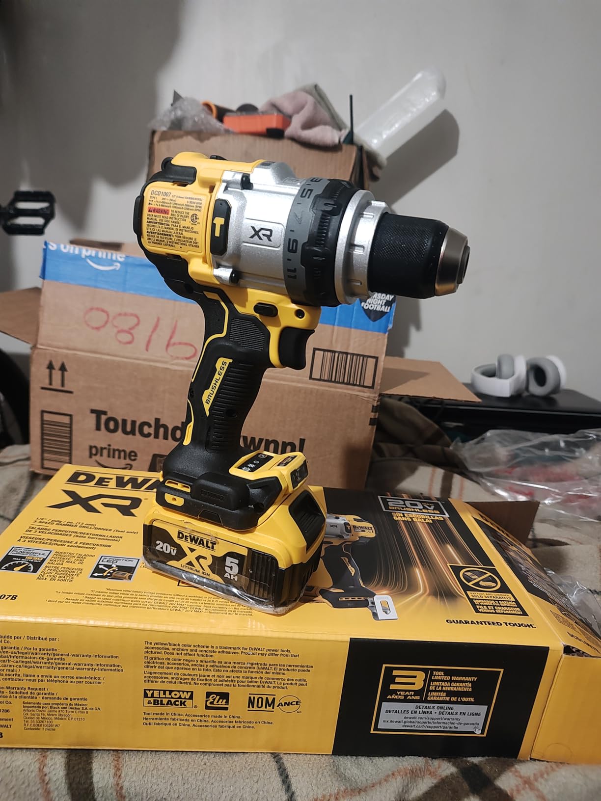 DEWALT 20V MAX XR 1/2 Inch Cordless Hammer Drill, Bare Tool Only (DCD1007B) - Customer Photo 1