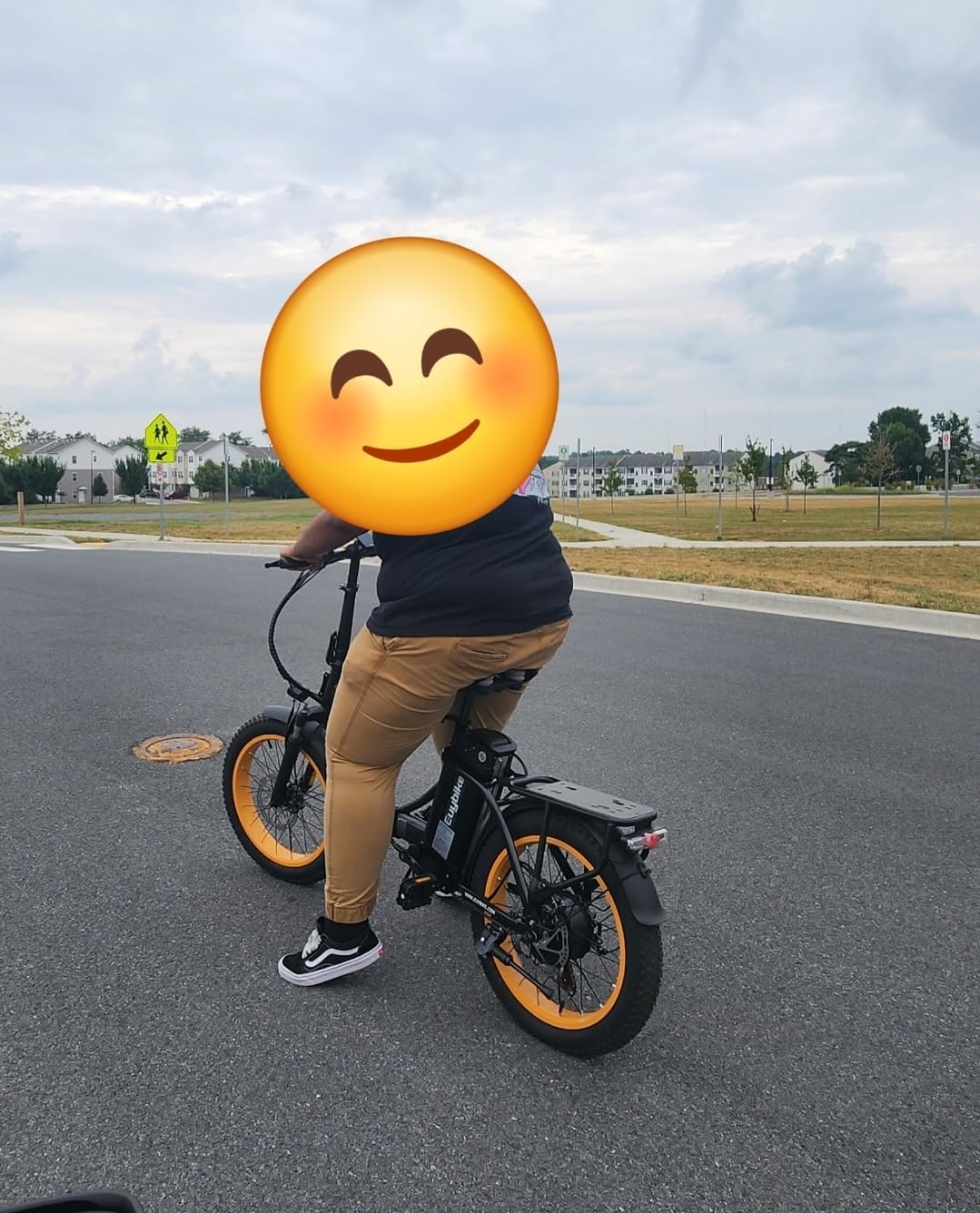 Folding Electric Bike for Adults with Peak 1000W Motor, 48V 20AH Battery up to 30MPH 80 Miles, 20 Fat Tire All Terrain Ebike, Front Suspension 7-Speed Commuter E Bike, Step-Thru, UL Certified Customer Review Folding Electric Bike for Adults with Peak 1000W Motor, 48V 20AH Battery up to 30MPH 80 Miles, 20 Fat Tire All Terrain Ebike, Front Suspension 7-Speed Commuter E Bike, Step-Thru, UL Certified - Customer Photo 1