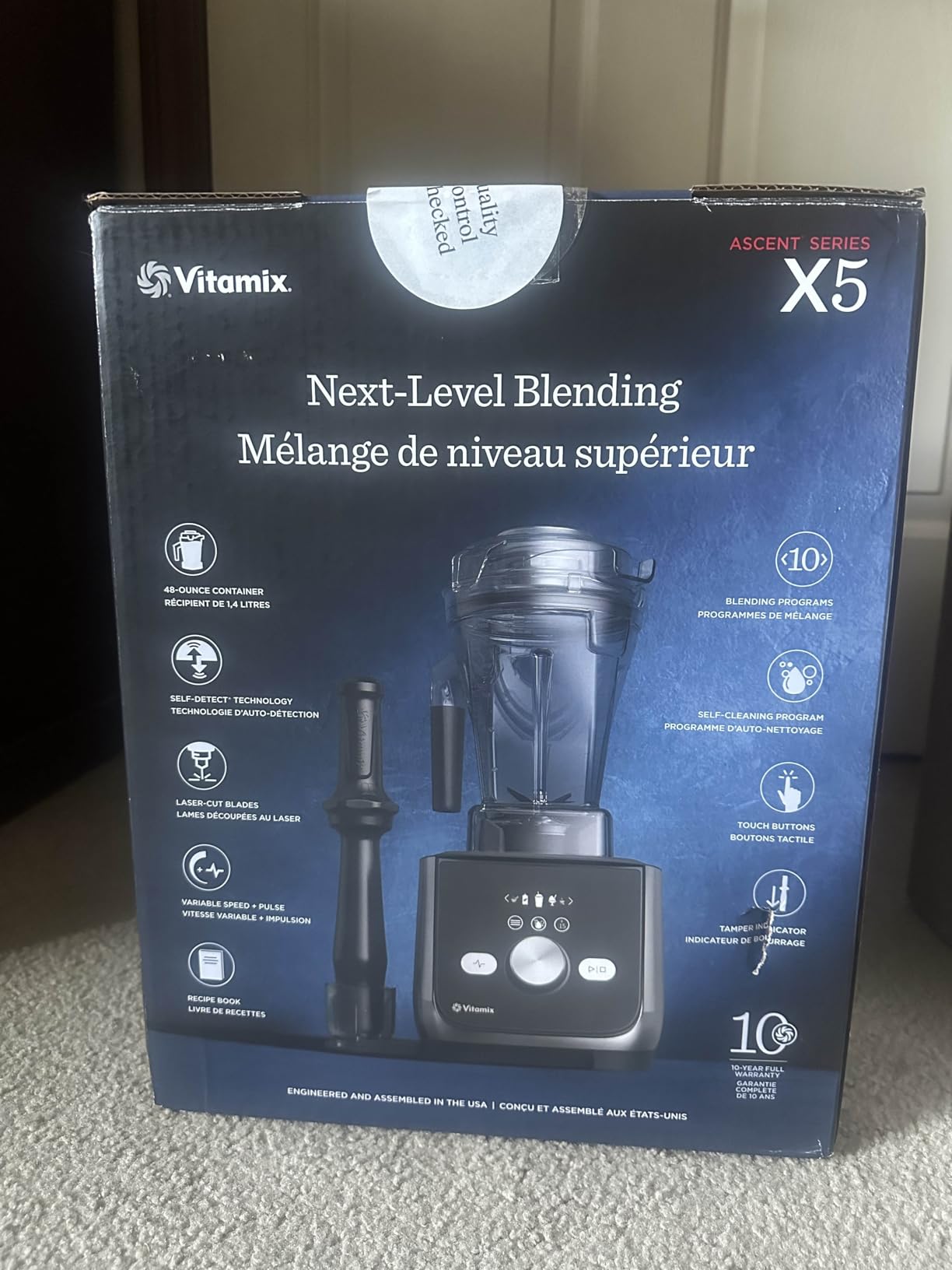 Vitamix Ascent X5 Blender with 10 Blending Programs, Self-Cleaning Program, Professional-Grade Blender for Smoothies, Soups and More, Stainless-Steel Blades, 48 Oz Container, Brushed Stainless - Customer Photo 2
