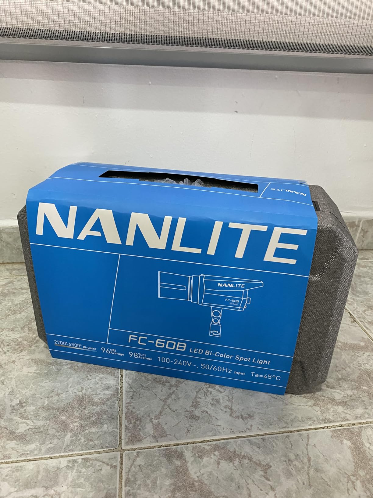 NANLITE FC-60B LED Video Light 2700K-6500K 78W Bowens Mount Continuous Output Lighting,AC/DC Power Support with APP Control, Bowens Adapter for Studio Photograpny/Video Recording - Customer Photo 1