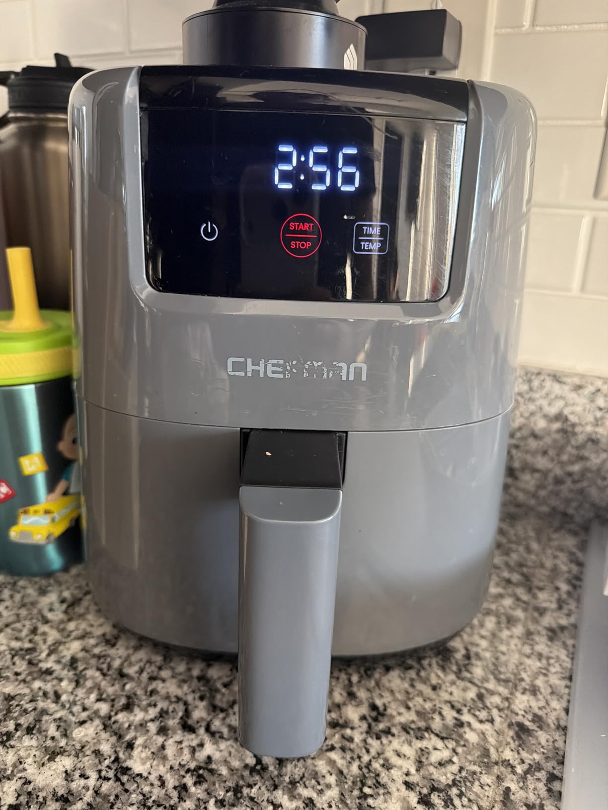 CHEFMAN 2 Qt Mini Air Fryer - Digital Space-Saving Compact Air Fryer with Nonstick and Dishwasher Safe Basket, Quick & Easy Meals in Minutes, Features Digital Timer and Shake Reminder - Black customer photo 2