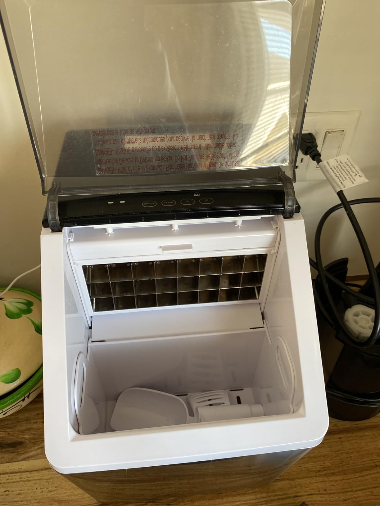 Silonn Ice Makers Countertop, 44lbs Per Day, 2 Ways to Add Water, Auto Self-Cleaning, Stainless Steel Ice Machine for Home Office Bar Party customer photo 2