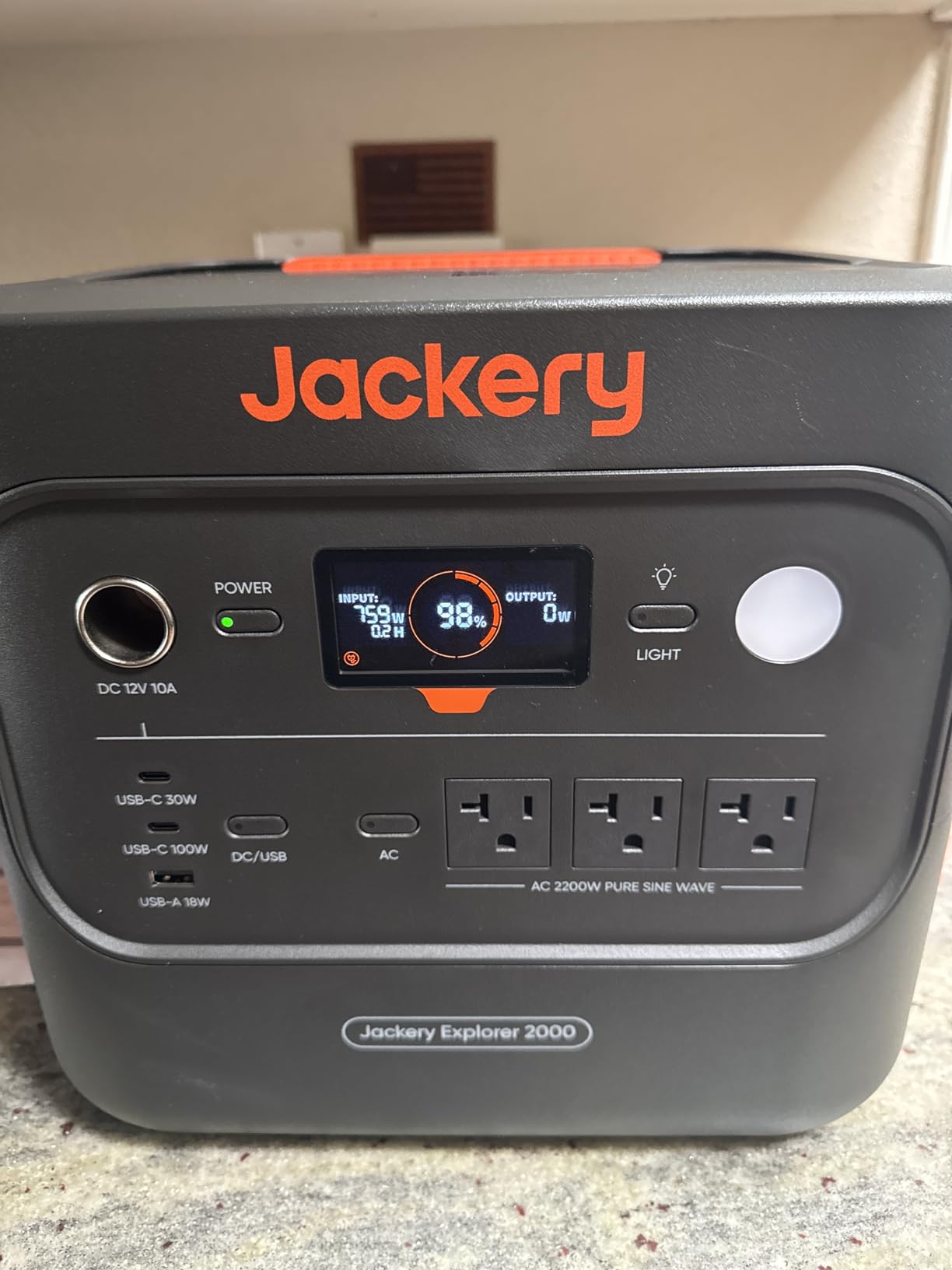Jackery Explorer 2000 v2 Portable Power Station, 2042Wh LiFePO4 Home Backup Battery, 2200W Solar Generator, USB-C PD 100W Fast Charging for Emergencies, Power Outages, Camping(Solar Panel Optional) Customer Review Jackery Explorer 2000 v2 Portable Power Station, 2042Wh LiFePO4 Home Backup Battery, 2200W Solar Generator, USB-C PD 100W Fast Charging for Emergencies, Power Outages, Camping(Solar Panel Optional) - Customer Photo 2
