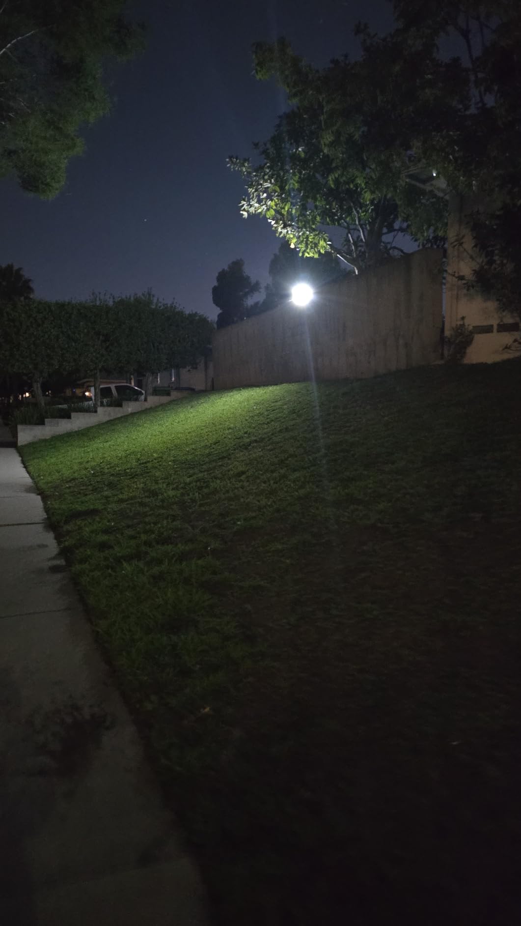 MIHANI Solar Flood Lights Outdoor, 2500LM Motion Sensor Security Lights with 270° Wide Angle, IP67 Waterproof, 3 Heads Solar Outdoor Lights for Patio, Yard, House, Garage (Non-Remote, 2 Pack) customer photo 1