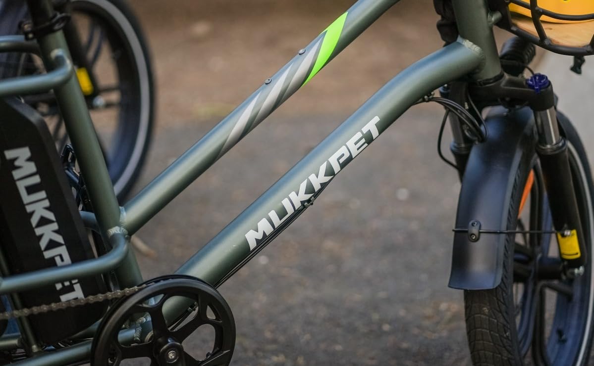 Mukkpet Stepwagon Electric Bike for Adults,120Miles 28MPH Ebike,Peak 1500W Motor Cargo Electric Bike,48V 30AH Removable Battery with 20 * 3