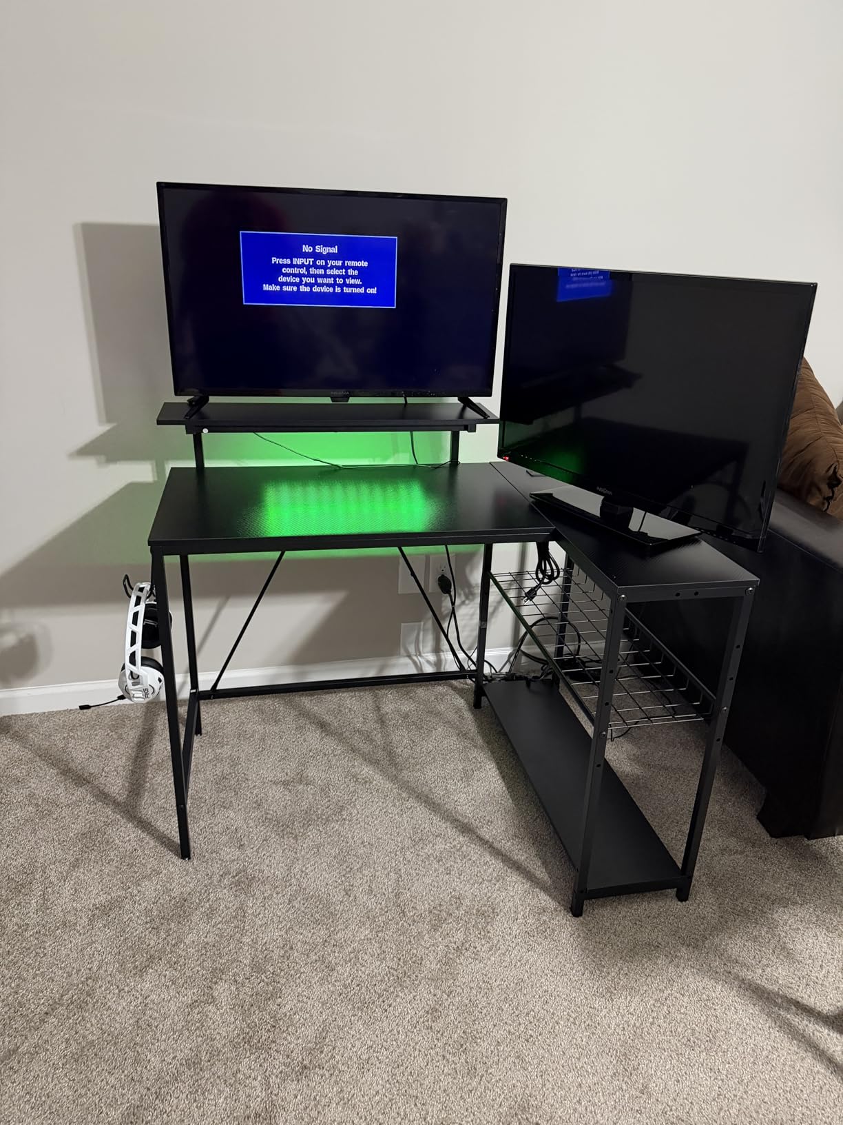 Bestier Gaming Desk with Power Outlets, 42