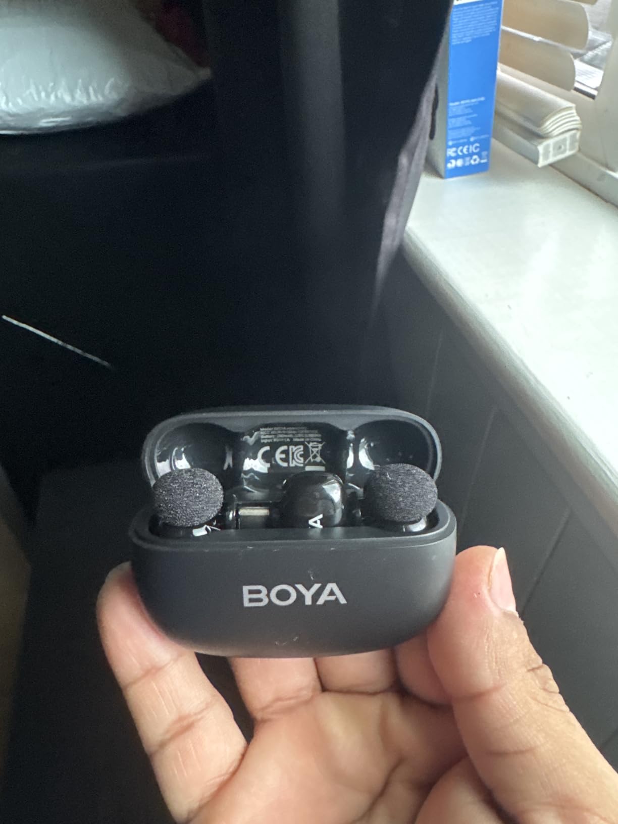 BOYA mini 2 Wireless Lavalier Microphones for iPhone 15/16/17 & Android, AI Noise Cancellation, App Control, 30H Battery Life with Charging Case, Lapel Microphone Wireless for Video Recording Vlogging - Customer Photo 2
