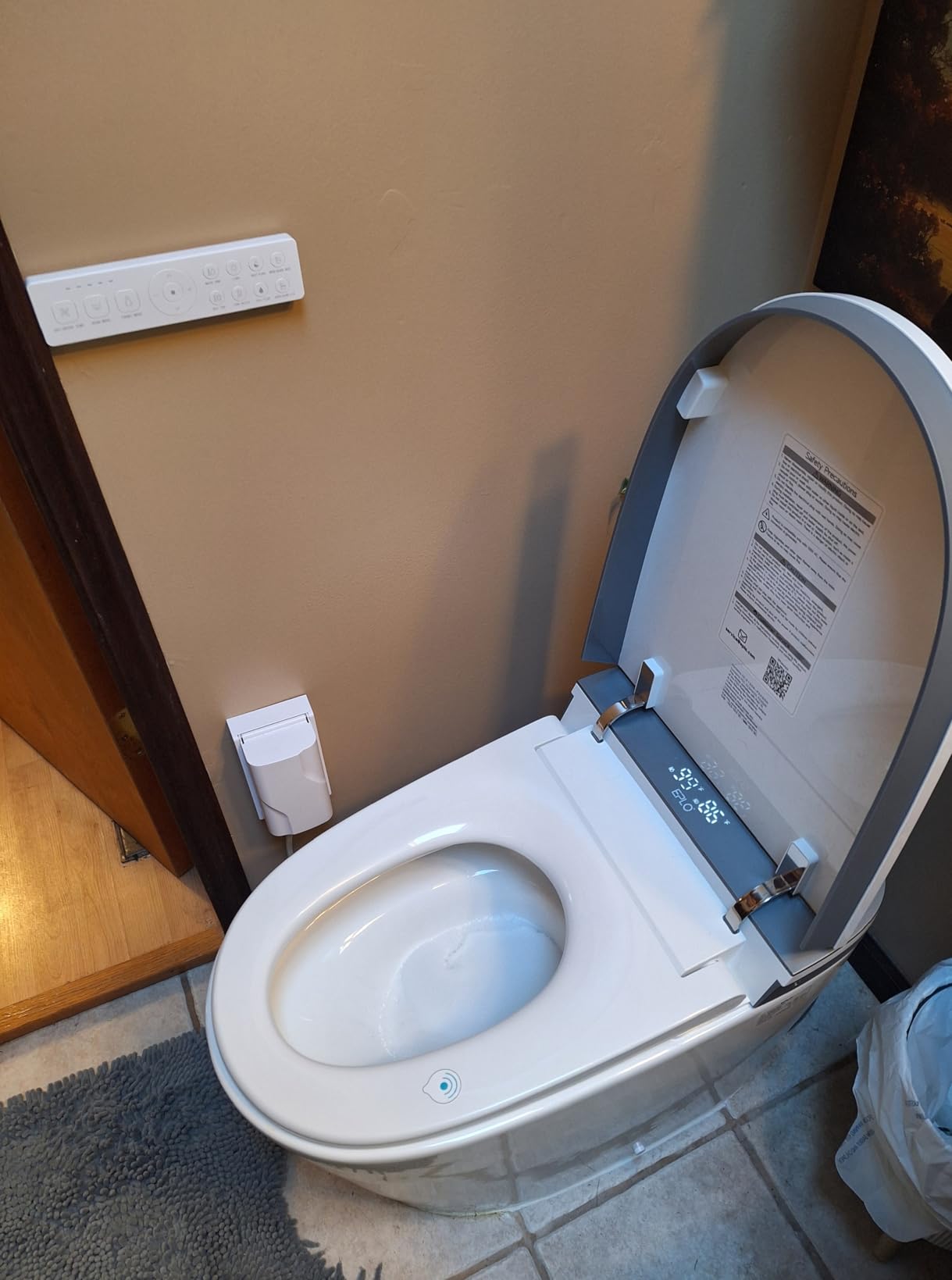 EPLO Smart Toilet Bidet with Auto Open Close,1000 Gram MaP Flush Score,Foam Dispenser, ADA Comfort Height, Blackout Flush,Auto Flush,Heated Seat,One Piece Elongated Toilet with Tank Built in U8MAX Customer Review EPLO Smart Toilet Bidet with Auto Open Close,1000 Gram MaP Flush Score,Foam Dispenser, ADA Comfort Height, Blackout Flush,Auto Flush,Heated Seat,One Piece Elongated Toilet with Tank Built in U8MAX - Customer Photo 1