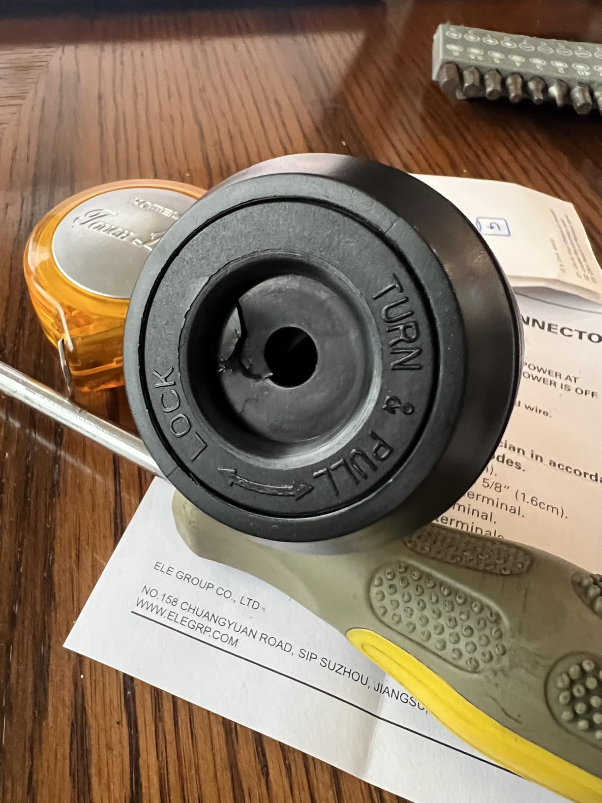 ELEGRP 30 Amp Generator Extension Cord 25 Feet, 4-Prong NEMA L14-30P to L14-30R - Customer Photo 1