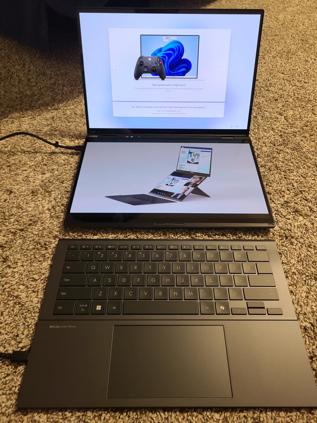 ASUS Zenbook Duo Laptop, Dual 14-inch OLED 3K 120Hz Touch Display, Evo, Intel Core Ultra 9 285H, Intel Arc Graphics, 32GB RAM, 1TB SSD, Windows 11, UX8406CA-PS99T Customer Review ASUS Zenbook Duo Laptop, Dual 14-inch OLED 3K 120Hz Touch Display, Evo, Intel Core Ultra 9 285H, Intel Arc Graphics, 32GB RAM, 1TB SSD, Windows 11, UX8406CA-PS99T - Customer Photo 2
