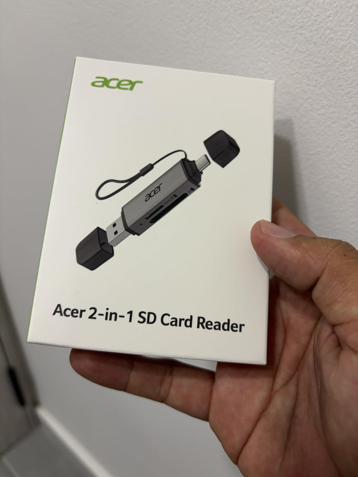 acer SD Card Reader USB C, Dual Slots USB 3.0 Type C to Micro SD Card Adapter, Memory Card Reader for MicroSD, SDHC, SDXC, Compatible with Laptop, PC, iPhone16/15, MacBook Pro/Air, iPad Pro, Android Customer Review acer SD Card Reader USB C, Dual Slots USB 3.0 Type C to Micro SD Card Adapter, Memory Card Reader for MicroSD, SDHC, SDXC, Compatible with Laptop, PC, iPhone16/15, MacBook Pro/Air, iPad Pro, Android - Customer Photo 1