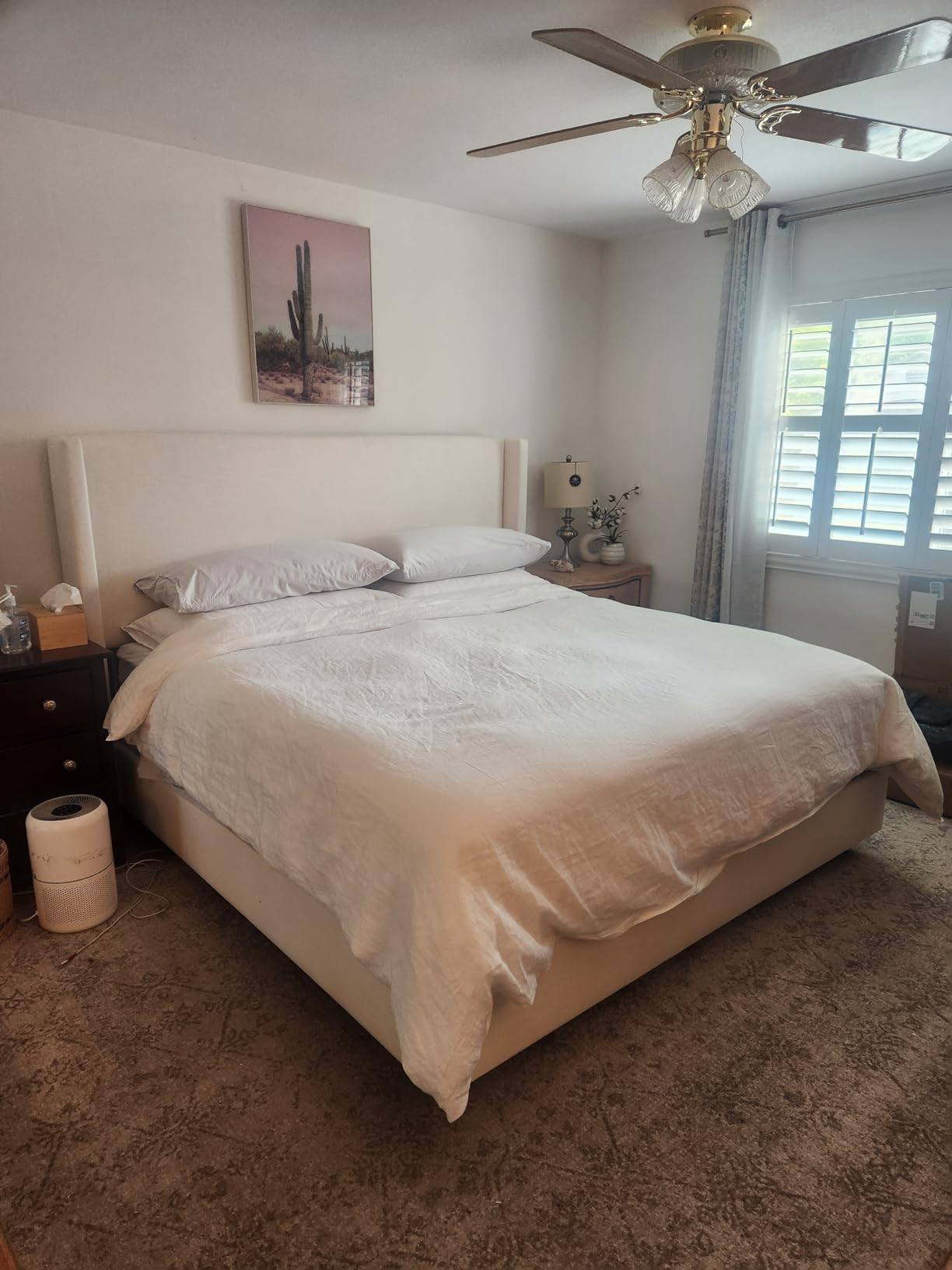 Pacific Coast Comforter King Size, Filled in White Goose Down Bedding Comforter King Size，All Season White Luxury Hotel Fluffy Duvet Insert, 106