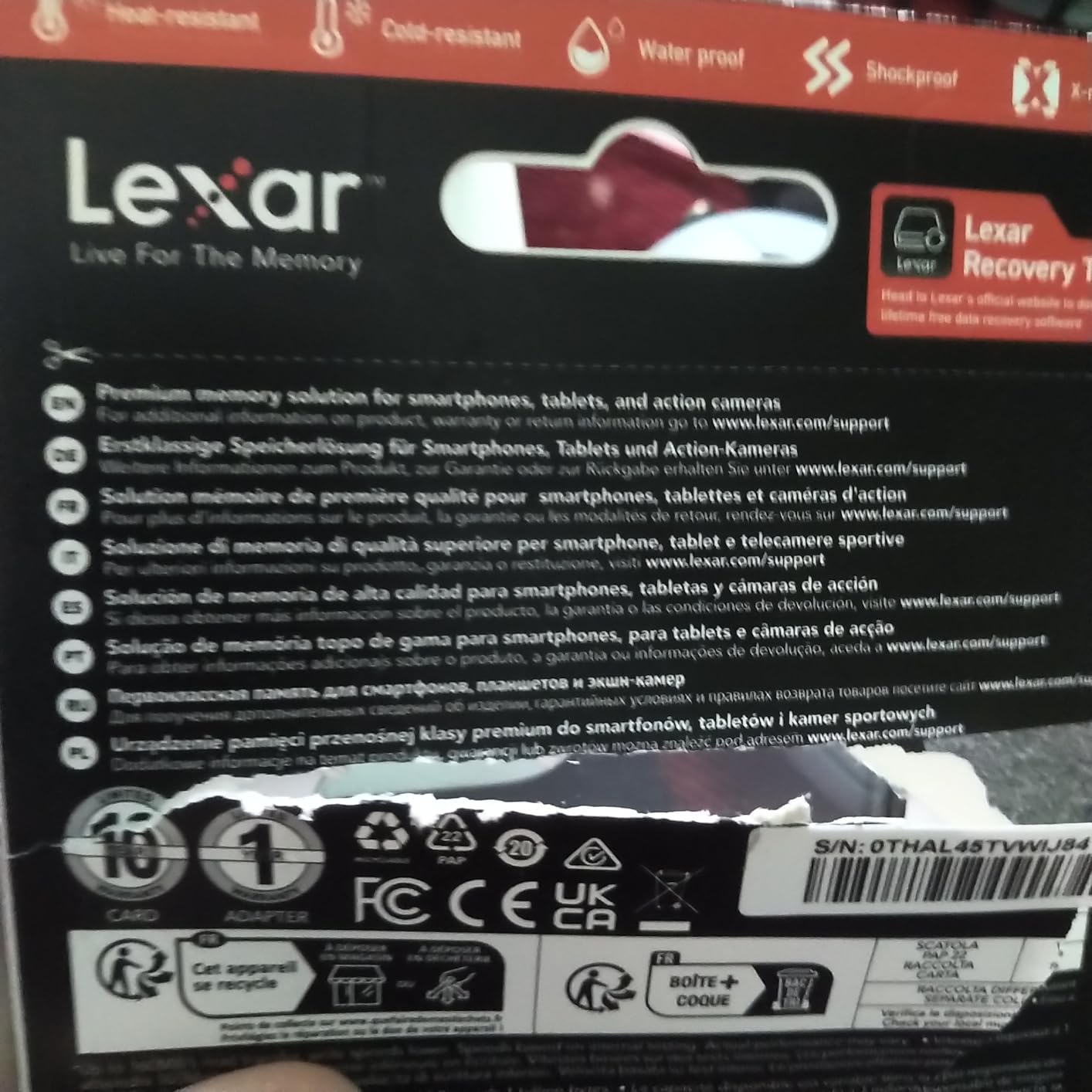 Lexar 1TB Blue Micro SD Card Up to 160MB/s, microSDXC UHS-I Memory Card with SD Adapter, C10, U3, A2, V30, Full HD, 4K UHD, High Speed TF Card Customer Review Lexar 1TB Blue Micro SD Card Up to 160MB/s, microSDXC UHS-I Memory Card with SD Adapter, C10, U3, A2, V30, Full HD, 4K UHD, High Speed TF Card - Customer Photo 2
