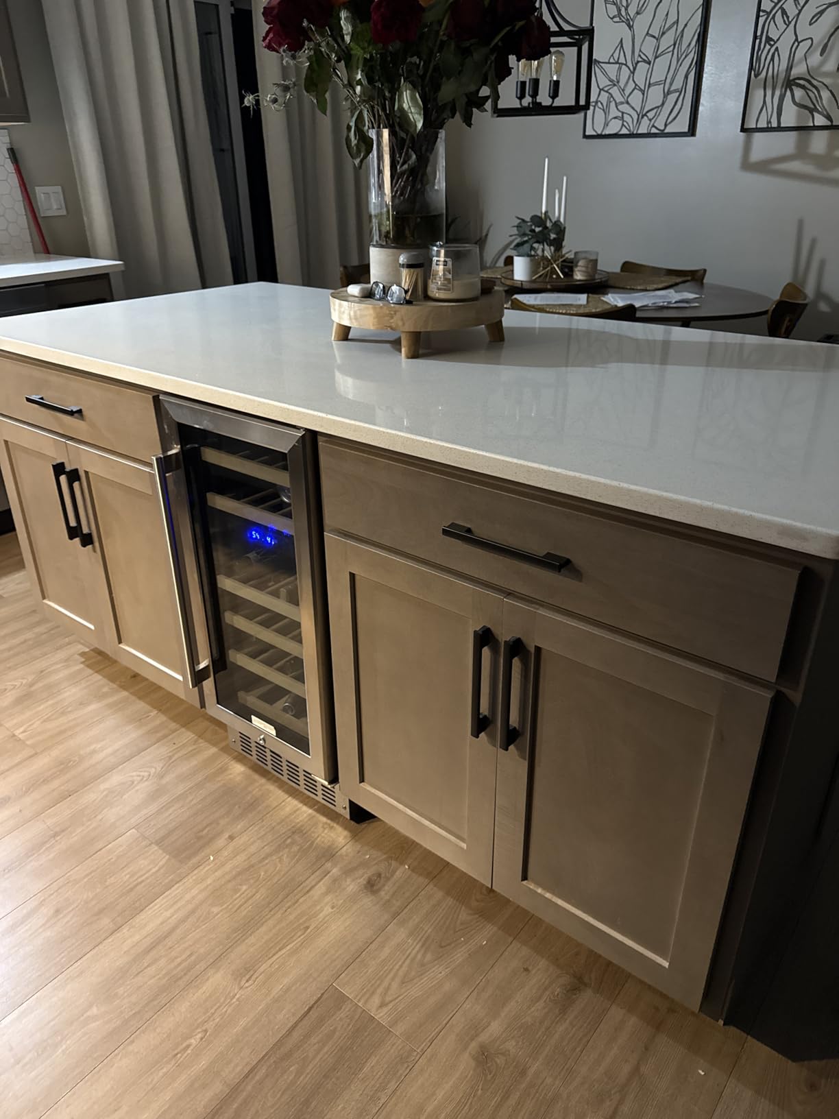 Antarctic Star Wine Fridge,15 Inch Wine Cooler Refrigerator Under Counter(41-68F),28 Bottles Built-in Dual Zone &Freestanding Wine Refrigerator with Stainless Steel & Double-Layer Tempered Glass Door customer photo 1