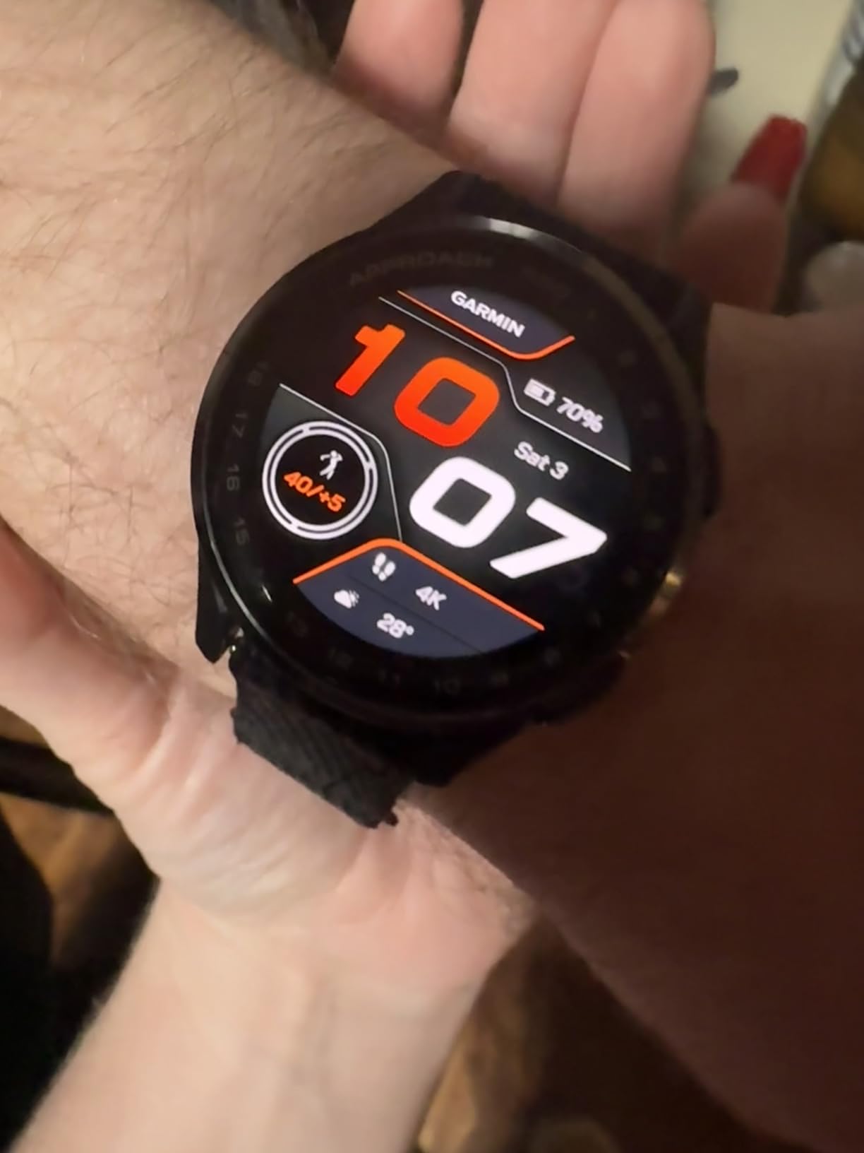 Garmin Approach® S44, Golf GPS Smartwatch, 43mm, Black customer photo 1