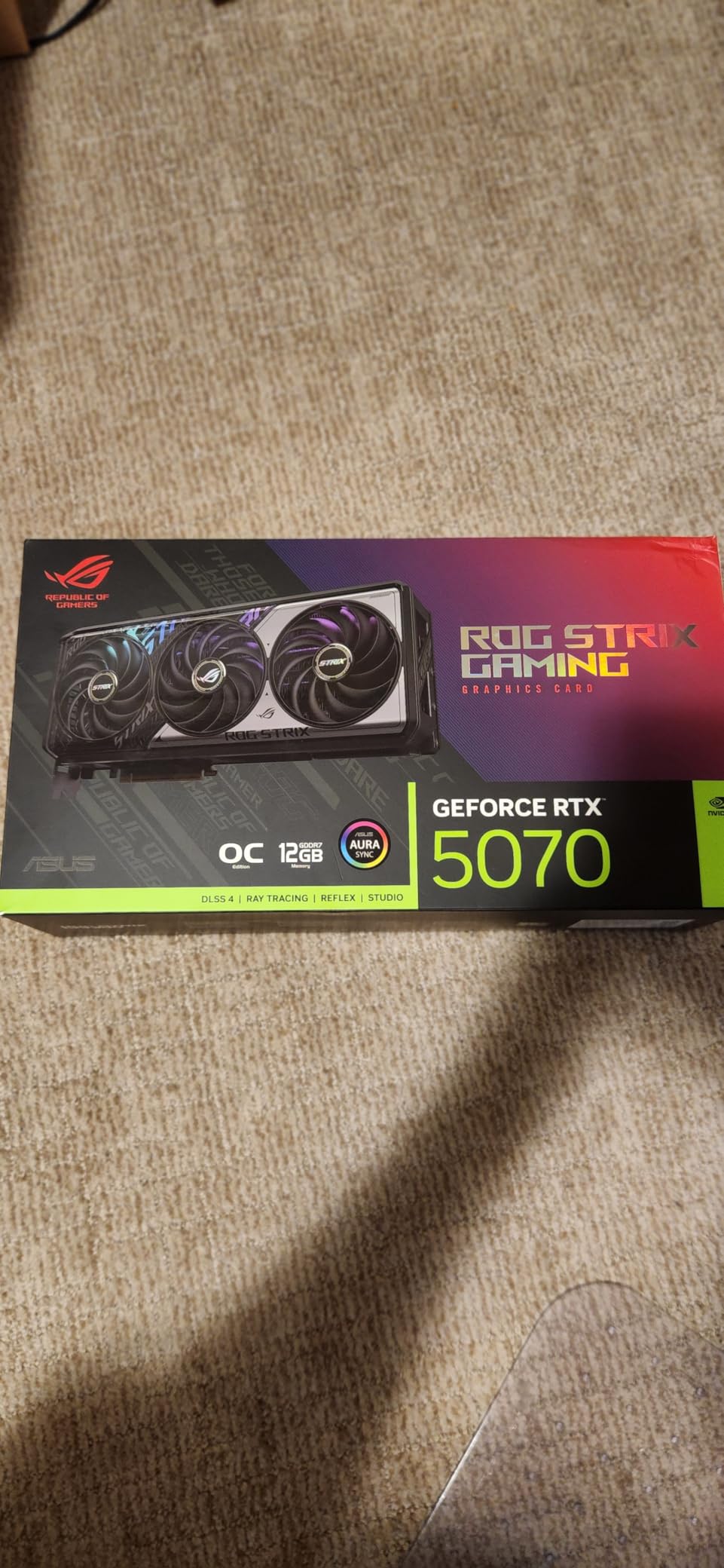 ASUS TUF Gaming GeForce RTX 5070 12GB GDDR7 OC Edition Graphics Card customer photo 1