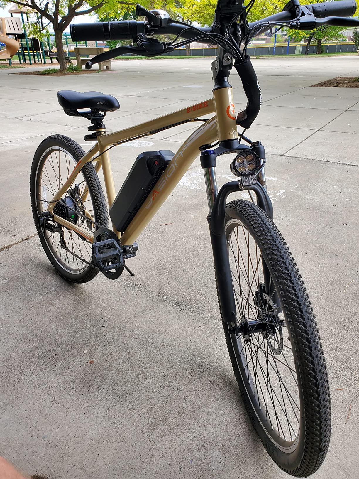 Jasion EB5 MAX Electric Bike for Adults with 1500W Peak Motor, 48V 15Ah (720Wh) Battery Electric Mountain Bike, 26'' x 4'' Fat Tire Ebike, 28+MPH Speed, Cruise Control, with Fenders, Rear Rack - Customer Photo 3