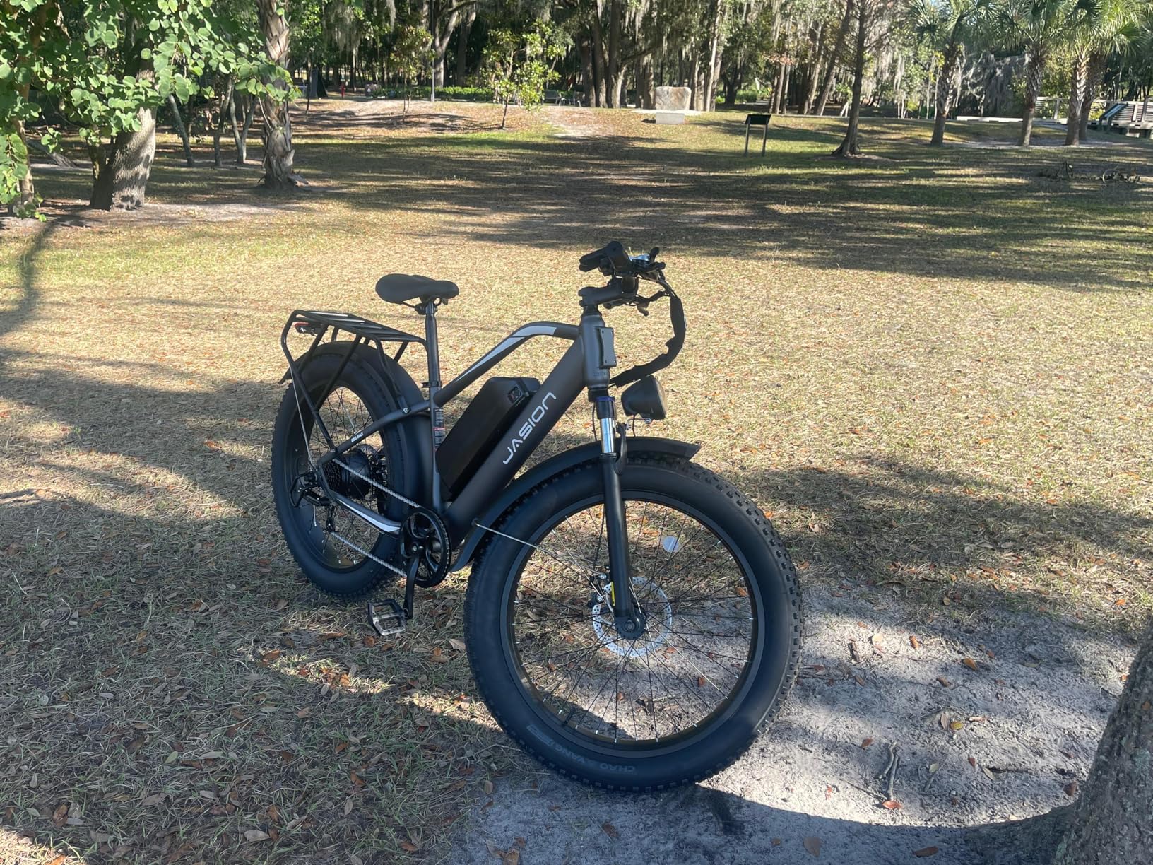 Jasion EB5 MAX Electric Bike for Adults with 1500W Peak Motor, 48V 15Ah (720Wh) Battery Electric Mountain Bike, 26'' x 4'' Fat Tire Ebike, 28+MPH Speed, Cruise Control, with Fenders, Rear Rack - Customer Photo 5