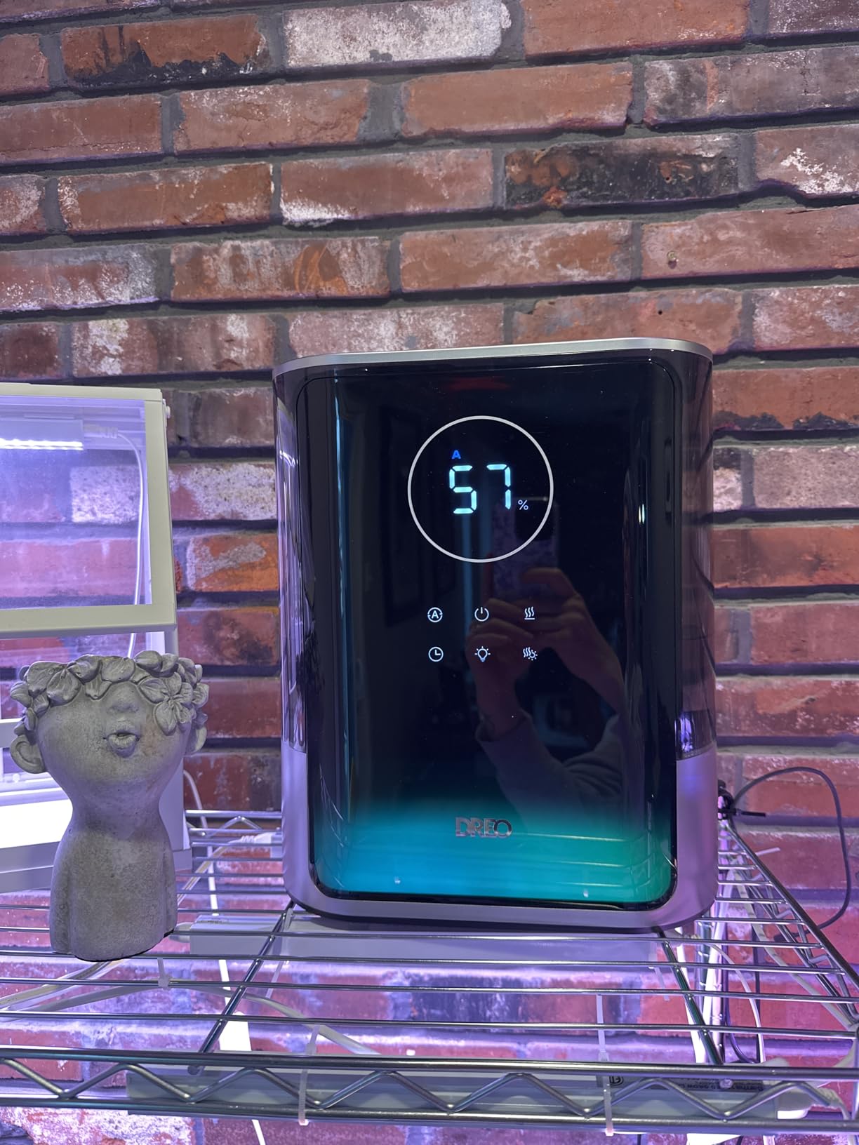 Dreo 8L Smart Humidifier Large Room 600ft², HM717S, 80H Runtime Supersized Warm and Cool Mist Humidifiers for Bedroom Baby, 28dB Quiet Air Humidifier for Plants Indoor, Home, Whole House, Silver Customer Review Dreo 8L Smart Humidifier Large Room 600ft², HM717S, 80H Runtime Supersized Warm and Cool Mist Humidifiers for Bedroom Baby, 28dB Quiet Air Humidifier for Plants Indoor, Home, Whole House, Silver - Customer Photo 1