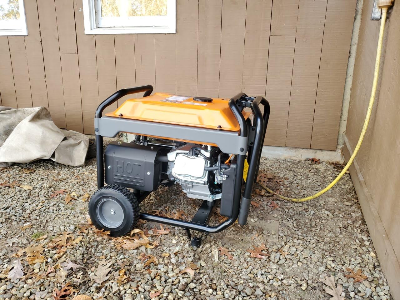 Generac 12,500 Starting Watt Tri-Fuel Portable Generator - Electric Start - Gas, Propane or Natural Gas - Home Backup, Jobsite, or RV - Quiet Operation - Long Runtime - 50-State Compliant - Customer Photo 1