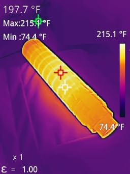 H128 Handheld Thermal Camera, 240 x 240 TISR Resolution, 24h Battery Life Thermal Imaging Camera, 25 Hz Infrared Camera with Temperature Alarm, -4℉~ 842℉ Temp Range, IP65 Protection Level Customer Review H128 Handheld Thermal Camera, 240 x 240 TISR Resolution, 24h Battery Life Thermal Imaging Camera, 25 Hz Infrared Camera with Temperature Alarm, -4℉~ 842℉ Temp Range, IP65 Protection Level - Customer Photo 1