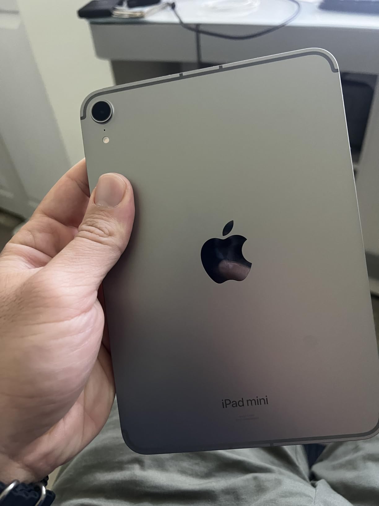 2024 Apple iPad Mini with A17 Pro Chip (8.3-inch, Wi-Fi+Cellular, 128GB) - Space Gray (Renewed) customer photo 1