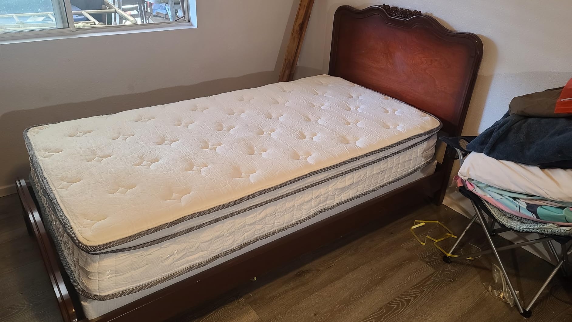 Aoowow 12 Inch Twin Size Mattress,Hybrid Twin Mattress in a Box Gel Memory Foam Mattresses with Pocket Springs,Medium Firm,Pressure Relief,39