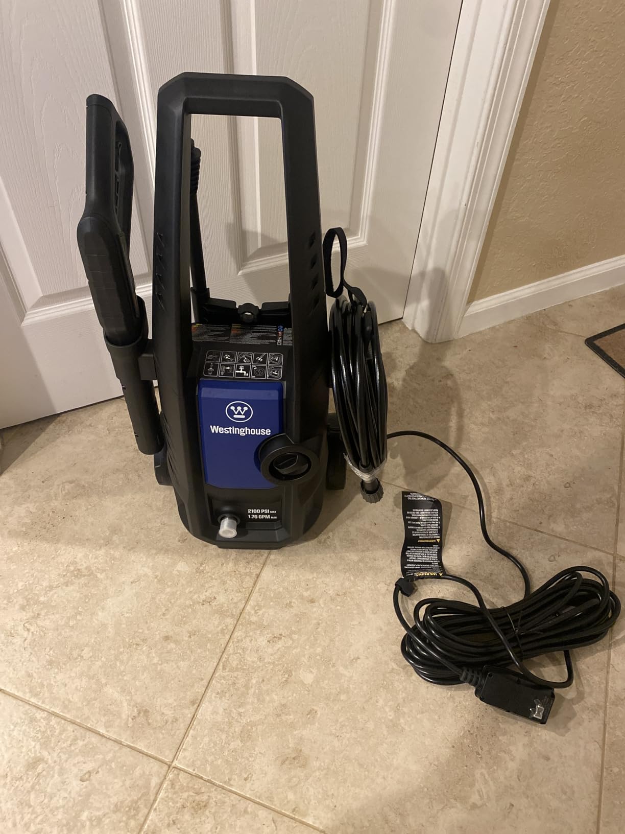 Westinghouse ePX3050 Electric Pressure Washer, 2100 Max PSI 1.76 Max GPM with Foam Cannon, for Cars/Fences/Driveways/Home/Patios Customer Review Westinghouse ePX3050 Electric Pressure Washer, 2100 Max PSI 1.76 Max GPM with Foam Cannon, for Cars/Fences/Driveways/Home/Patios - Customer Photo 1