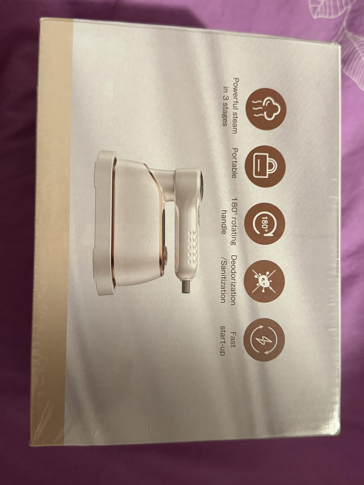 NIASSO Portable Travel Steamer, 1200W Handheld Fabric Steamer for Clothes, 4 Modes with LCD Display, Powerful Wrinkle Remover for Home & Travel, 150ml Water Tank, 10S Fast Heat-Up, 180° Swivel Handle - Customer Photo 2