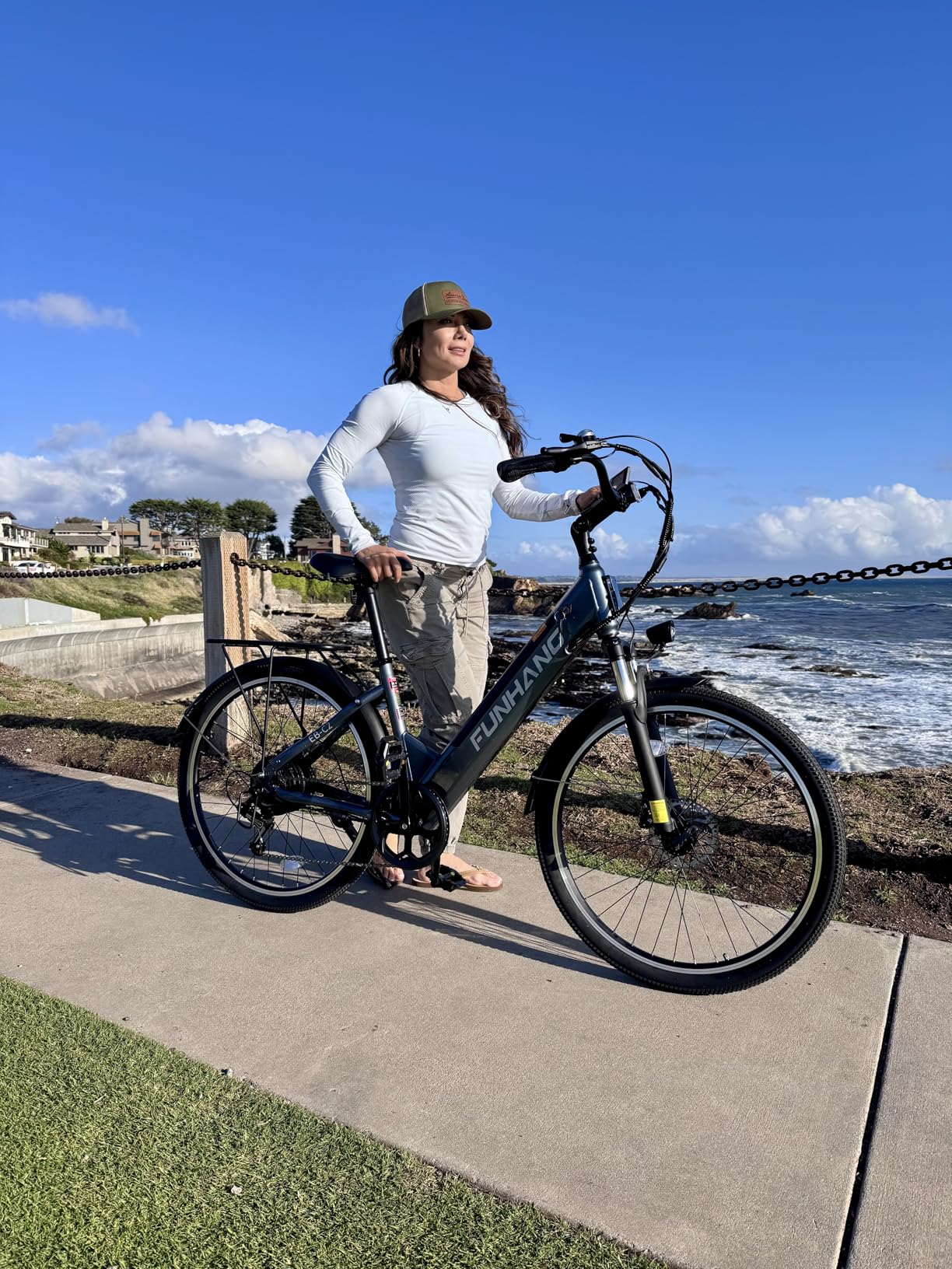 Funhang Electric Bike for Adults, 1000W Peak Ebike, 50Miles 21.7MPH Step Thru Electric Bicycle, 26 Funhang Electric Bike for Adults, 1000W Peak Ebike, 50Miles 21.7MPH Step Thru Electric Bicycle, 26