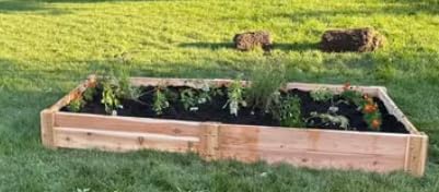 Infinite Cedar Premium Cedar Raised Garden Bed - 4' x 8' x 16.5