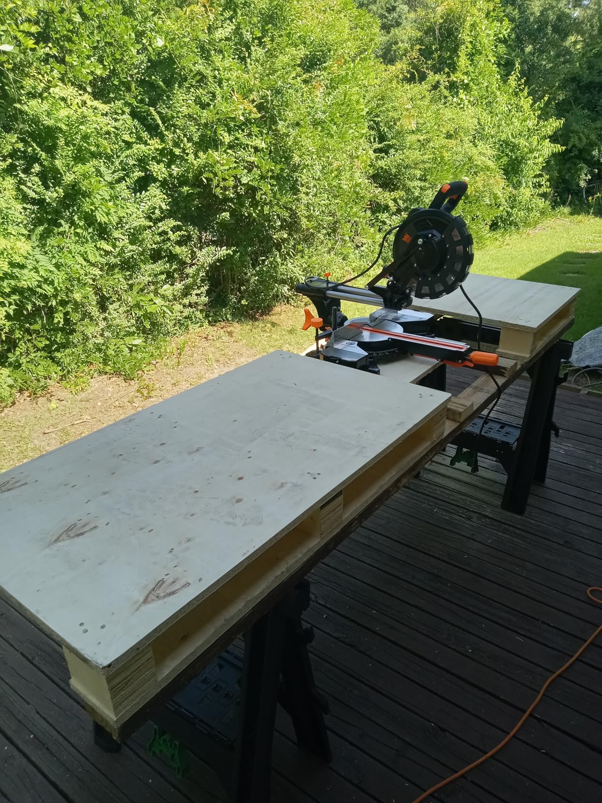 WEN 20V Max 7.25-Inch Cordless Sliding Miter Saw, Single Bevel and Brushless with LED Cutline Guide, 4.0Ah Lithium-Ion Battery and Charger (20672) Customer Review WEN 20V Max 7.25-Inch Cordless Sliding Miter Saw, Single Bevel and Brushless with LED Cutline Guide, 4.0Ah Lithium-Ion Battery and Charger (20672) - Customer Photo 1