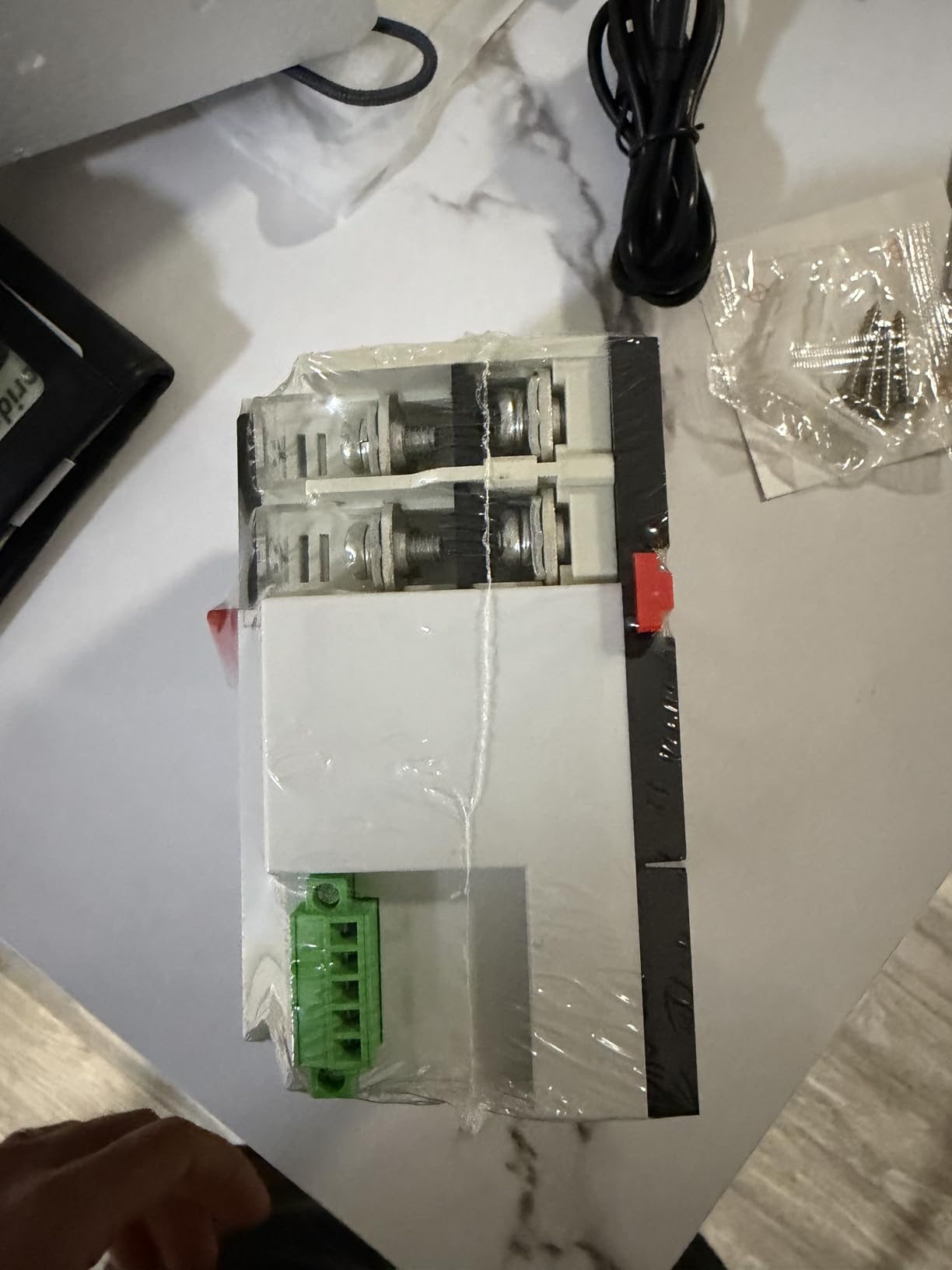 100Amp AC110V Automatic/Manual Transfer Switch 2P 50/60Hz, 2POLE 100A Mini ATS Solar Auto Dual Power Switch for Home Generator, Din Rail Mounted Cn Automatic Changeover Fast Transfe for Rv, Lv Power Customer Review 100Amp AC110V Automatic/Manual Transfer Switch 2P 50/60Hz, 2POLE 100A Mini ATS Solar Auto Dual Power Switch for Home Generator, Din Rail Mounted Cn Automatic Changeover Fast Transfe for Rv, Lv Power - Customer Photo 1
