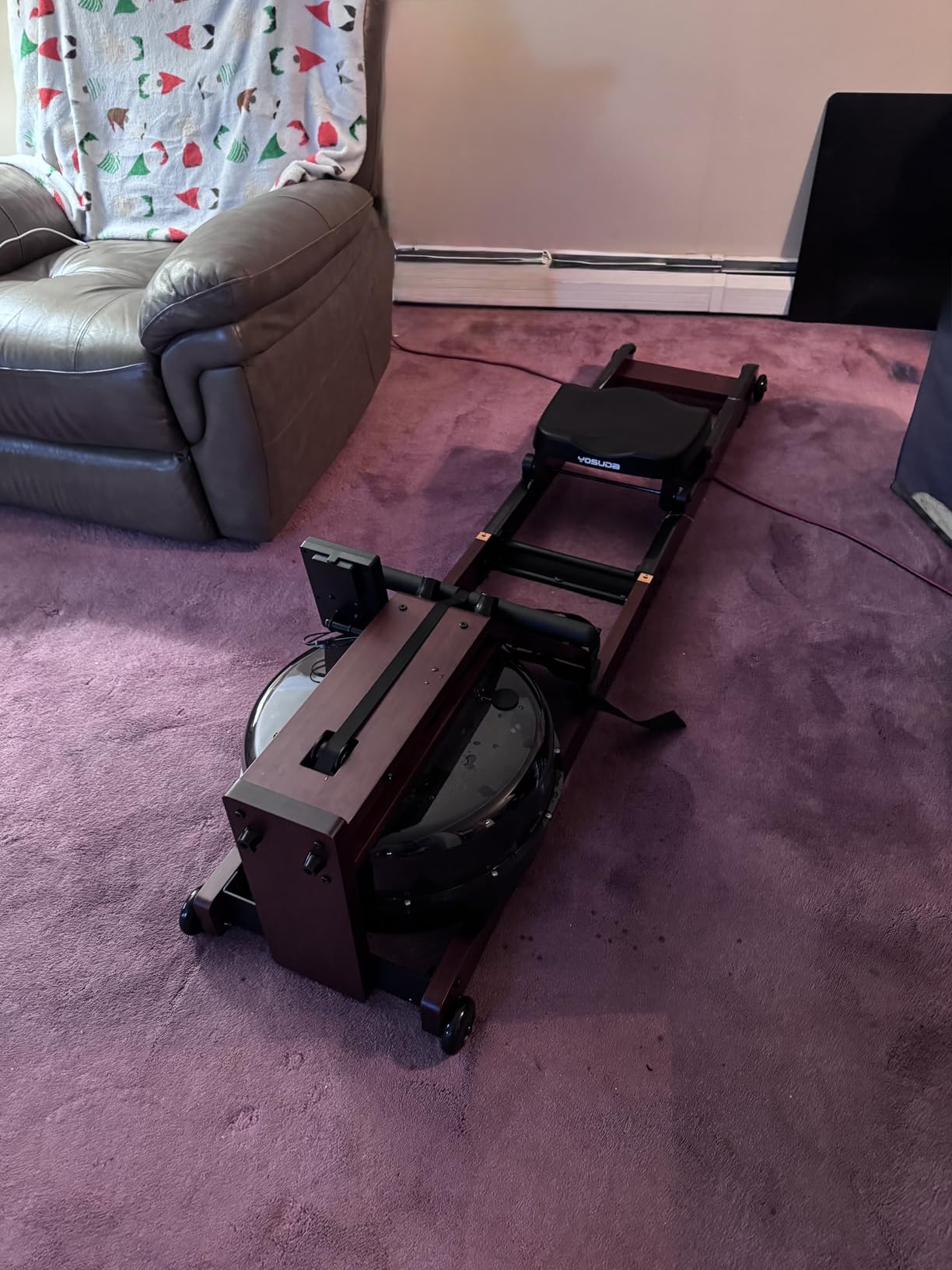 YOSUDA Water Rowing Machines for Home Use- Foldable Rower Machine 400LBS Weight Capacity with Dedicated Monitor & Bluetooth APP, Comfortable Seat Customer Review YOSUDA Water Rowing Machines for Home Use- Foldable Rower Machine 400LBS Weight Capacity with Dedicated Monitor & Bluetooth APP, Comfortable Seat - Customer Photo 2