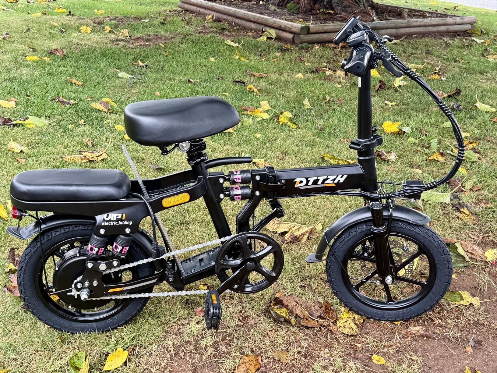 DTTZH A12 Foldable Ebike for Adults, 1500W/750W, 40/28MPH, 52V 25Ah, 48V 15Ah, Keyless Ignition, 60-80 Miles Range Folding Electric Bike, 14 DTTZH A12 Foldable Ebike for Adults, 1500W/750W, 40/28MPH, 52V 25Ah, 48V 15Ah, Keyless Ignition, 60-80 Miles Range Folding Electric Bike, 14