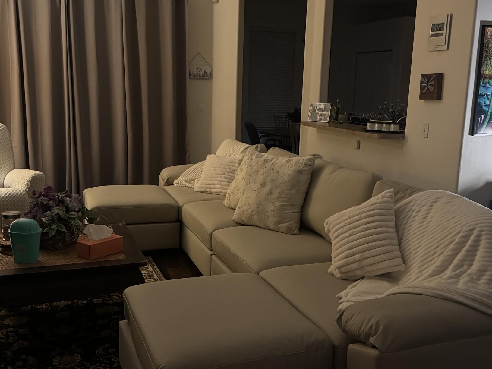 EASE MOOSE Oversized Modular Sectional Sofa, Leather Sectional Couch with Deep Seat, Extra Large U Shaped Couch Customer Review EASE MOOSE Oversized Modular Sectional Sofa, Leather Sectional Couch with Deep Seat, Extra Large U Shaped Couch - Customer Photo 2