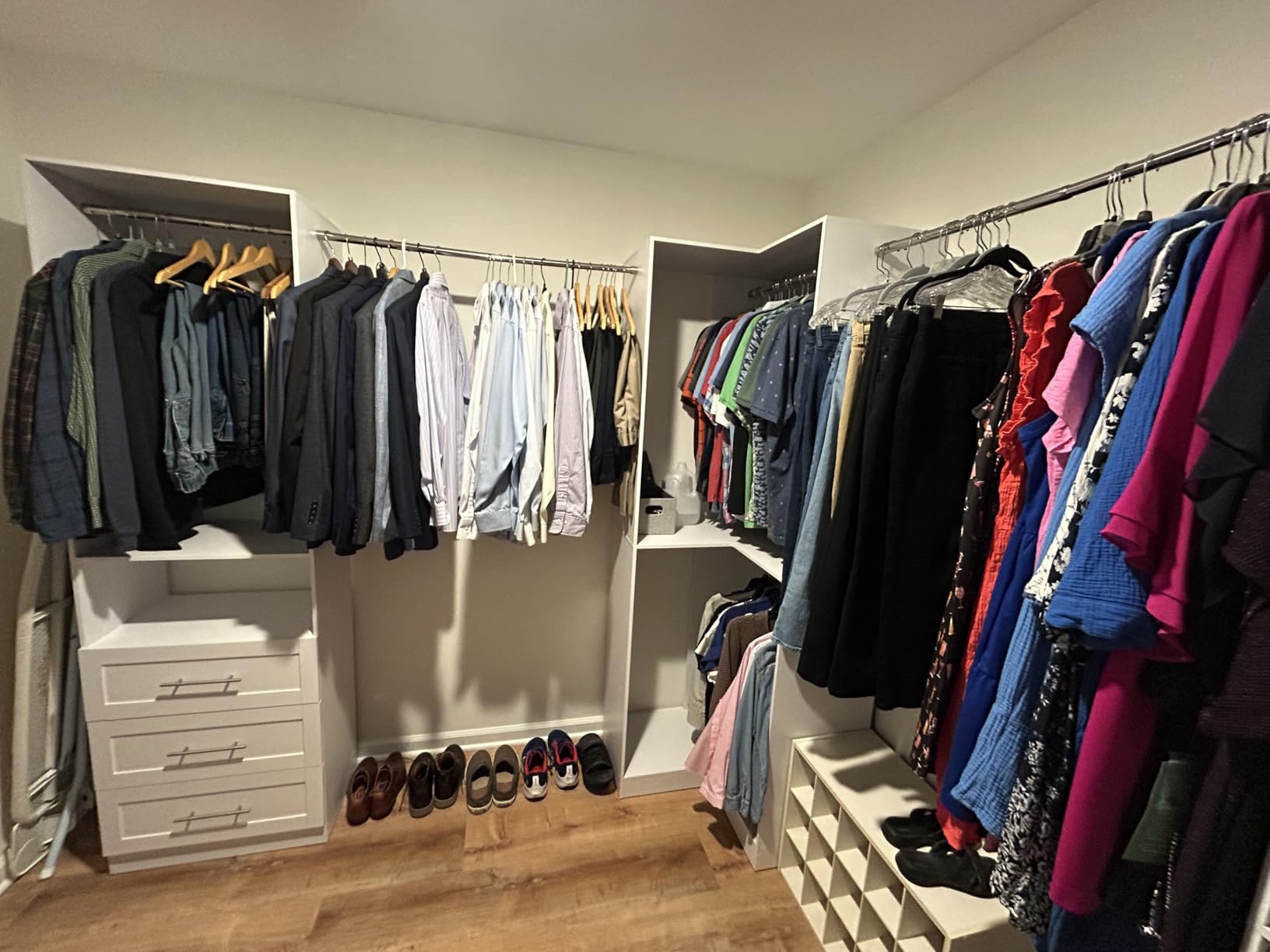 Closet System with 4 sets, 101.9
