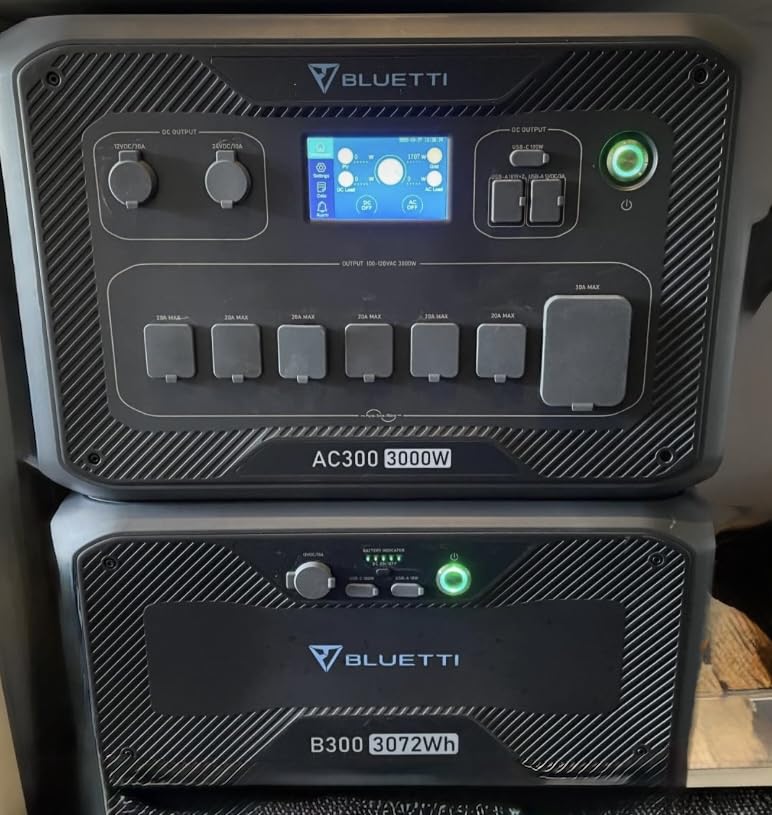 BLUETTI Apex 300 Portable Power Station, 2764.8Wh Solar Generator LFP Battery Backup with 6 3840W AC Outlets (7680W Surge), Simultaneous 120V/240V Output & Black Start, for Home, RV and Emergencies Customer Review BLUETTI Apex 300 Portable Power Station, 2764.8Wh Solar Generator LFP Battery Backup with 6 3840W AC Outlets (7680W Surge), Simultaneous 120V/240V Output & Black Start, for Home, RV and Emergencies - Customer Photo 2