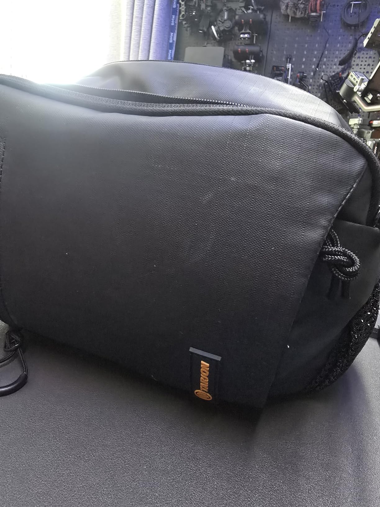 TARION Outdoor Camera Sling Bag - Compact 5.5L Messenger Case for Mirrorless - Expandable Wet/Dry Drawstring Pocket - Waterproof Crossbody with Tripod Holder - XProber - Customer Photo 1