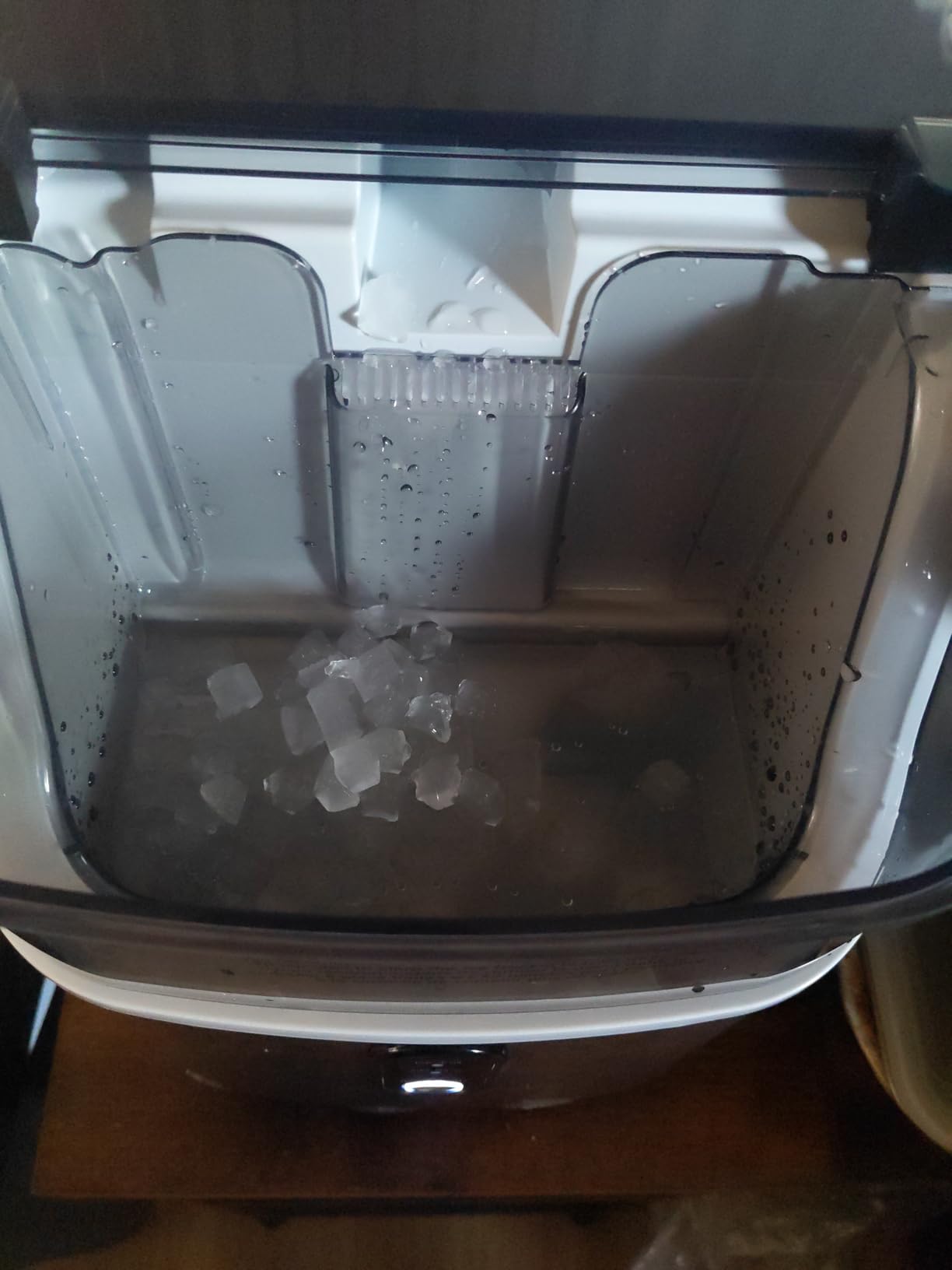 Kismile Nugget Ice Makers Countertop,Portable Ice Machine with Crushed Ice, 35lbs/Day,Self-Cleaning,One-Click Operation for Home Use(Silver) customer photo 2