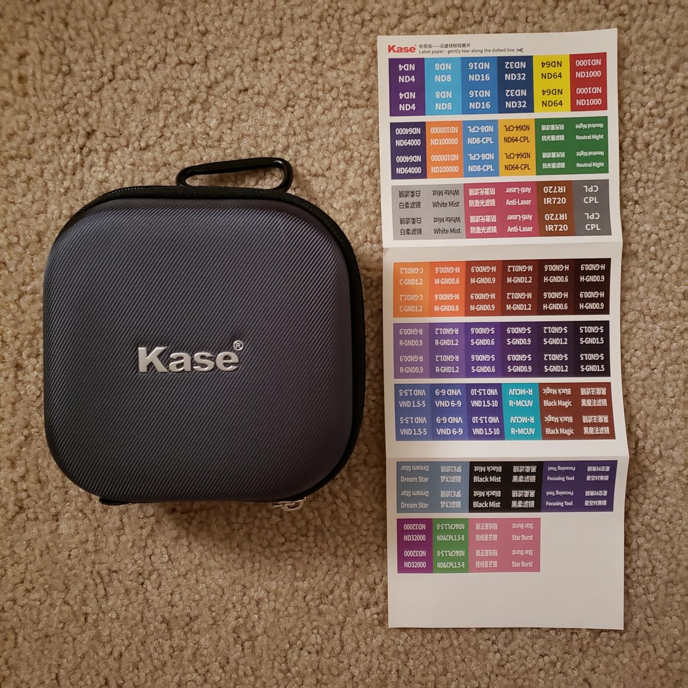 Kase Revolution Plus Master Filter Kit Magnetic Shockproof Tempered Optical Glass w Color Coded Rings inc CPL ND8 ND64 ND1000 Lens Cap & Case (82mm) - Customer Photo 2