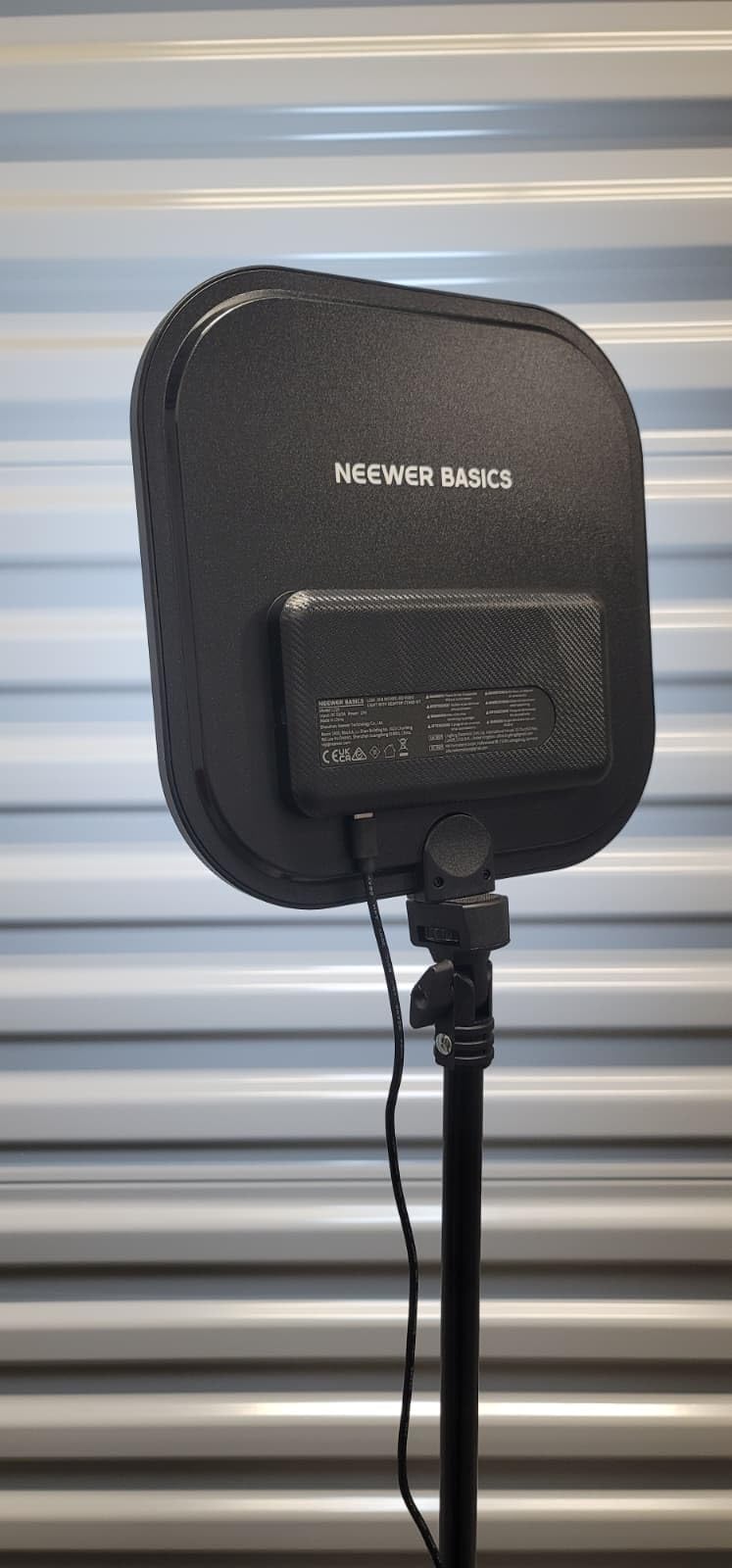 NEEWER Basics 2 Pack LED Video Light Panel Lighting Kit, Bi Color Dimmable Portable Studio Lights with Stands & Filters, 3200K-5600K 750lux CRI95 for Video Recording Live Streaming Photography, BP66 Customer Review NEEWER Basics 2 Pack LED Video Light Panel Lighting Kit, Bi Color Dimmable Portable Studio Lights with Stands & Filters, 3200K-5600K 750lux CRI95 for Video Recording Live Streaming Photography, BP66 - Customer Photo 2