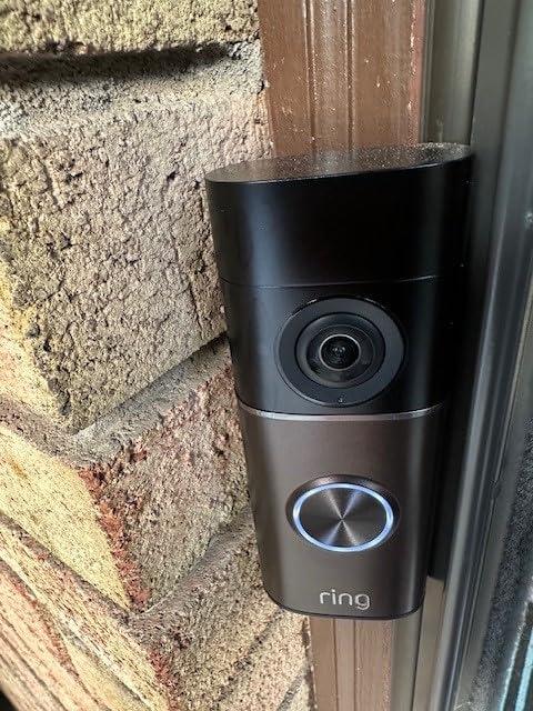 Ring Wired Doorbell Plus (newest model), Home or business security, Retinal 2K with wide-angle video, 4x Enhanced Zoom, and Low-Light Sight, Nickel Silver customer photo 1
