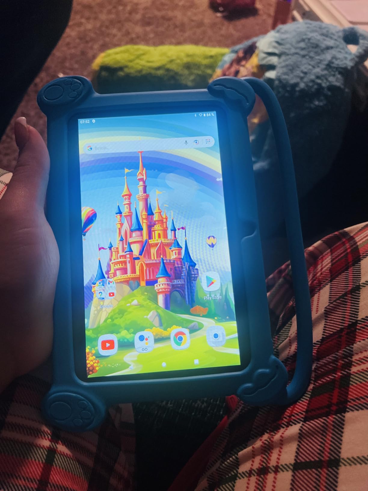 DIGITHINK Kids Tablet 7 inch 3-9 with Protective Case, 4GB (2GB+2GB Expand) RAM 32GB ROM, Toddler Tablets, Andriod Educational Learning Device,Prarent Control, Netflix,YouTube,aiwawa apps (Rose Red) - Customer Photo 1
