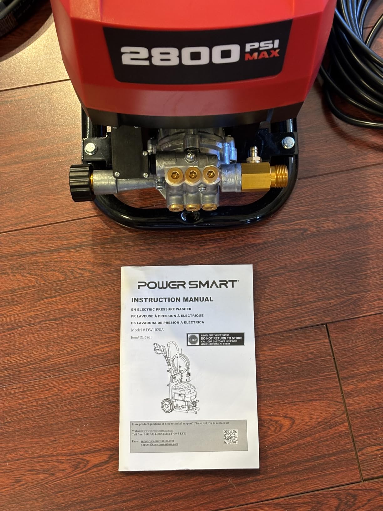 PowerSmart Gas Pressure Washer 3400 PSI, 2.5 GPM Gas Powered Pressure Washer, 212CC Engine, 10